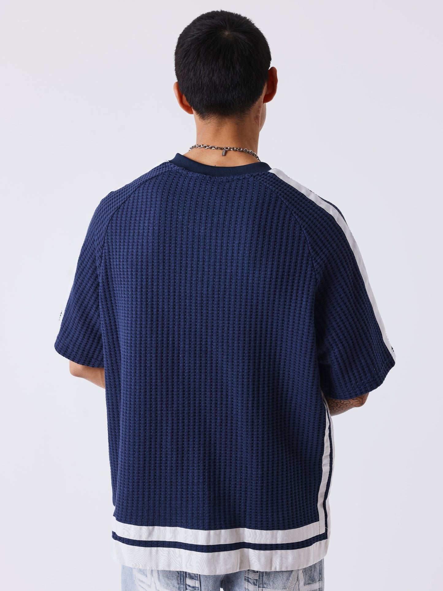 T-shirt en maille à col V