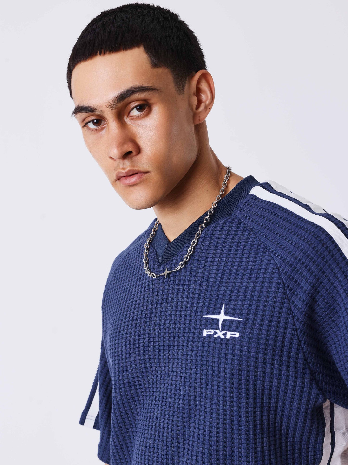 T-shirt en maille à col V