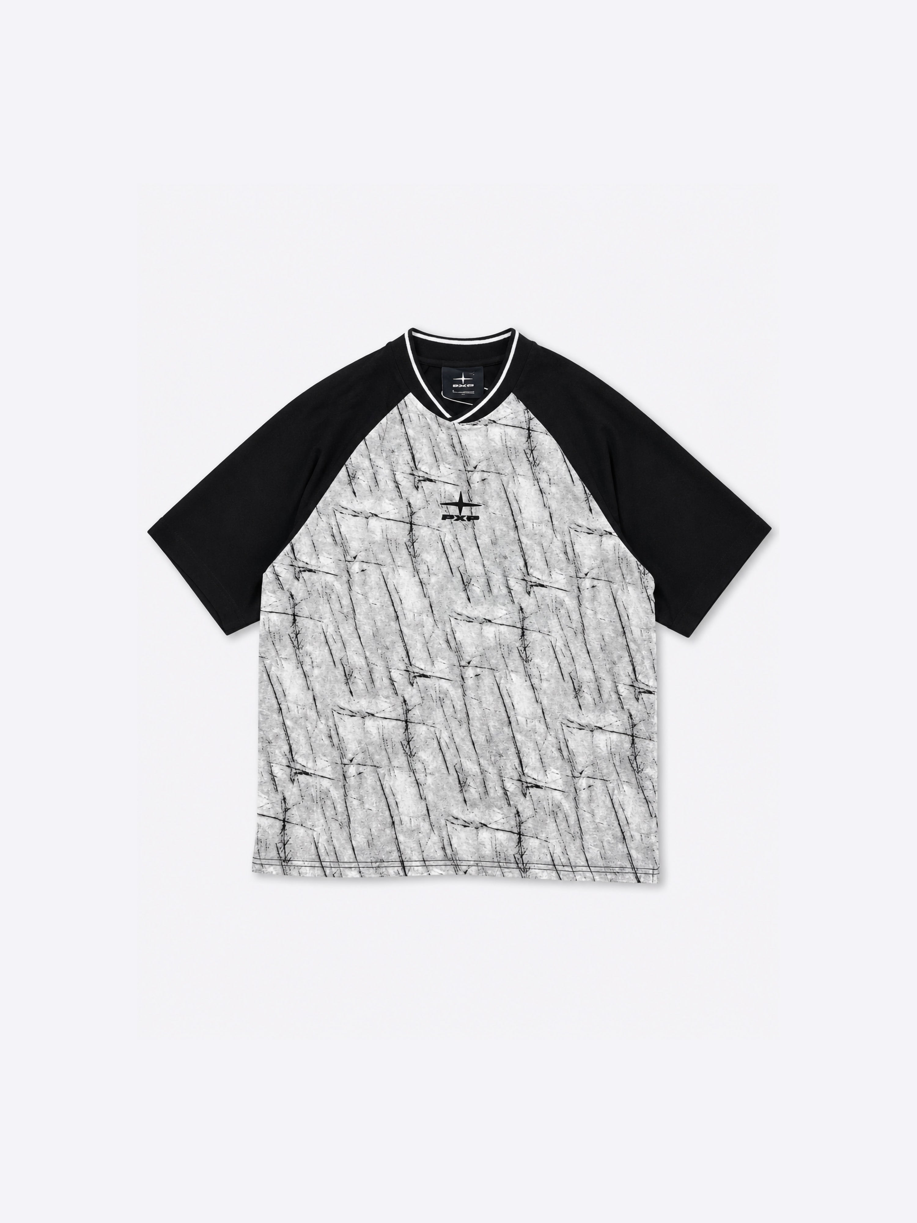 T-shirt à manches raglan avec motif graphique-1