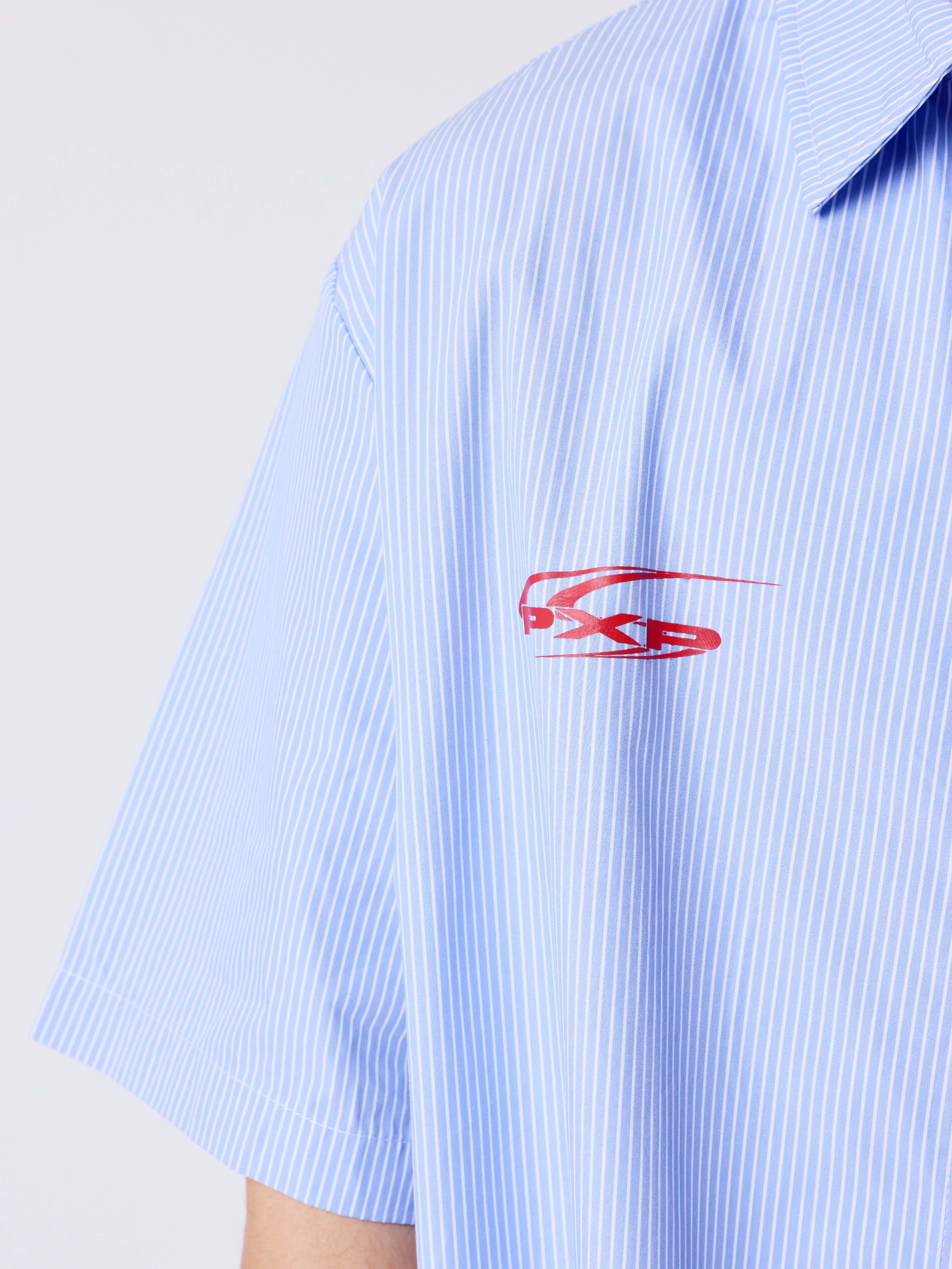 Camicia a righe a maniche corte-6