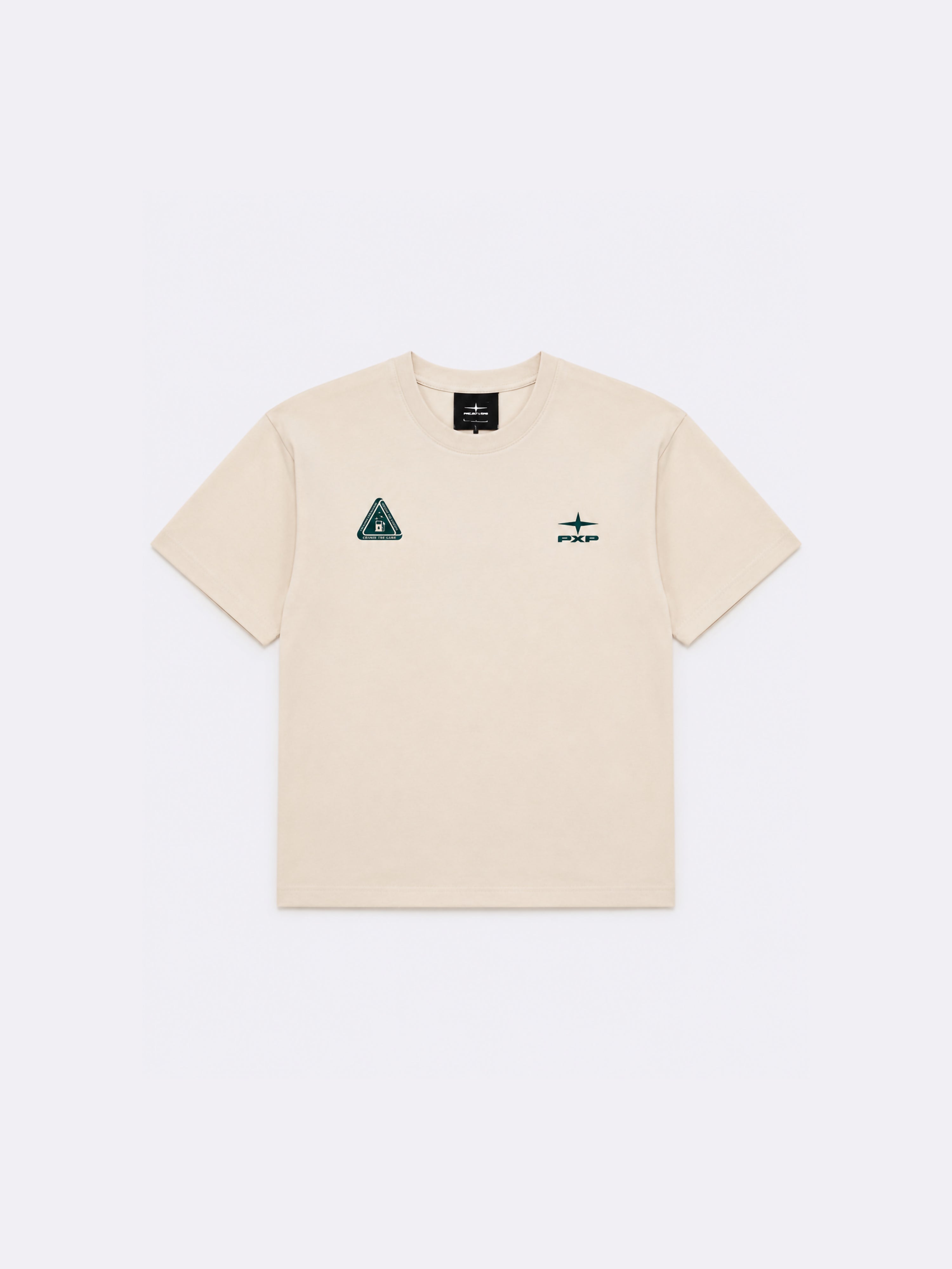 T-shirt manches courtes imprimé devant et dos-1