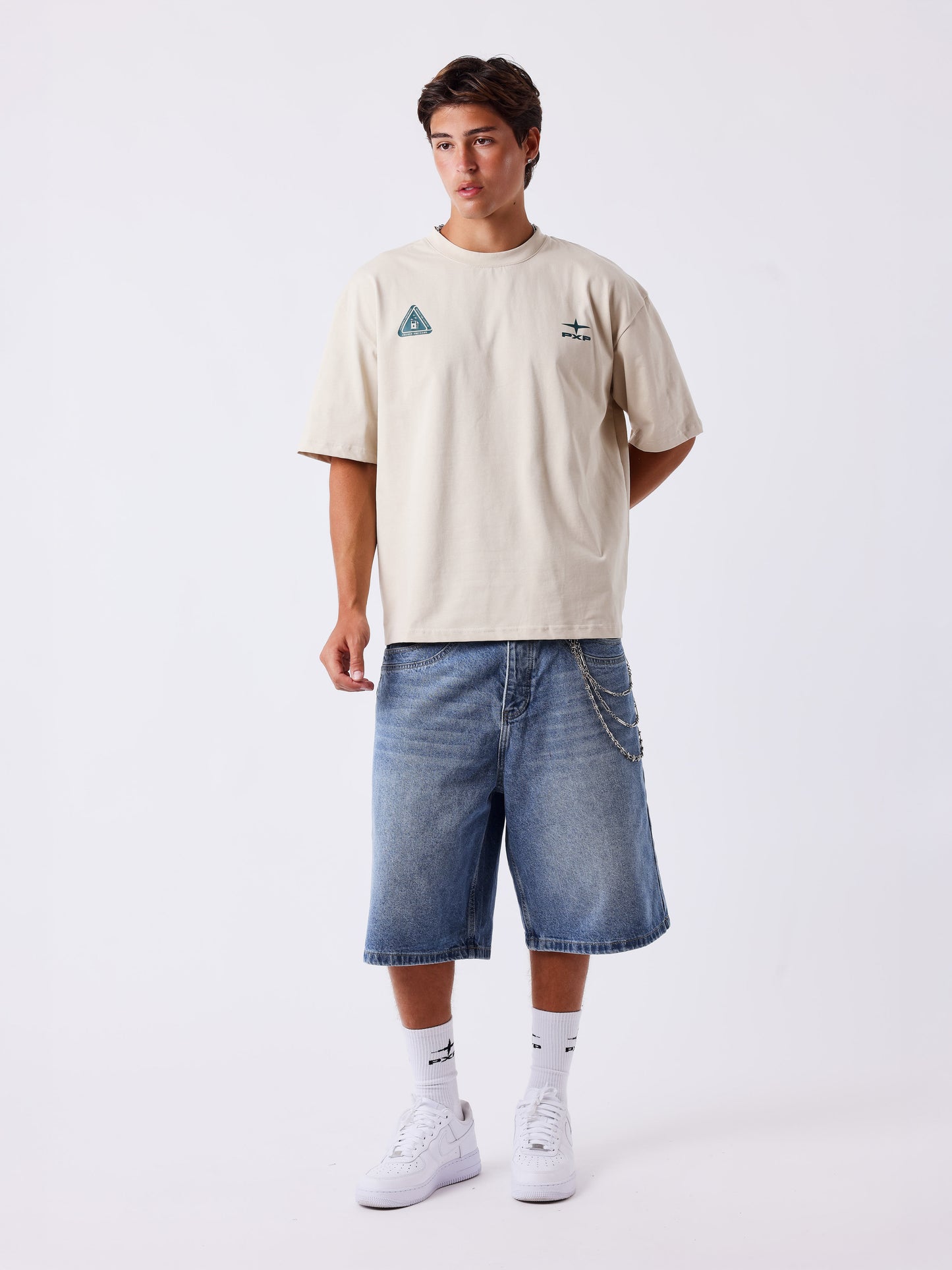 T-shirt manches courtes imprimé devant et dos