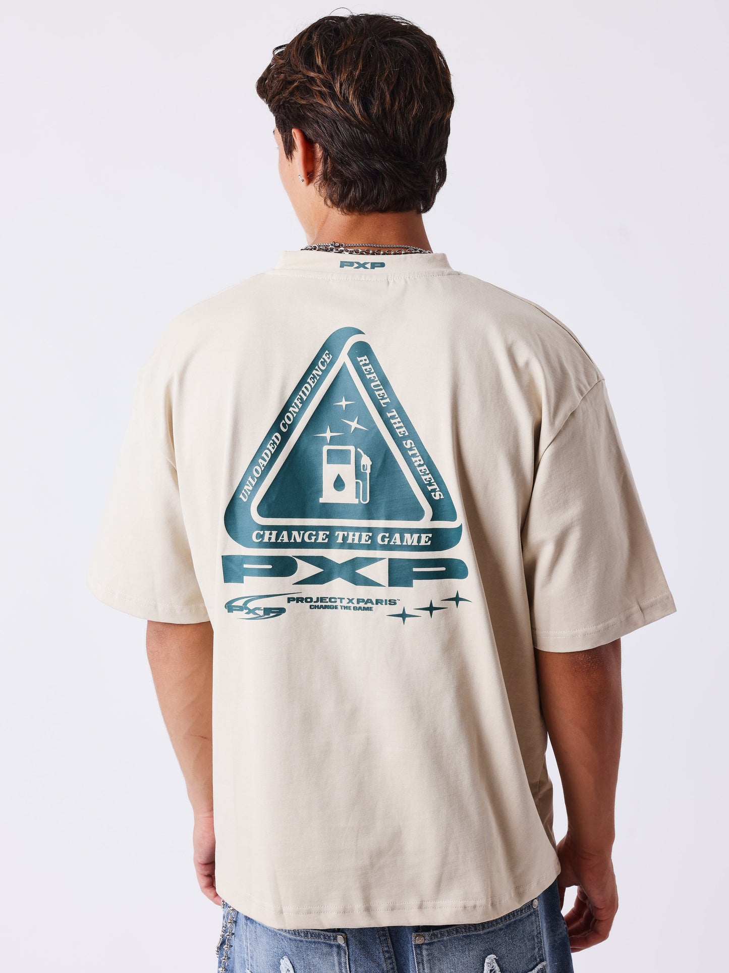 T-shirt manches courtes imprimé devant et dos
