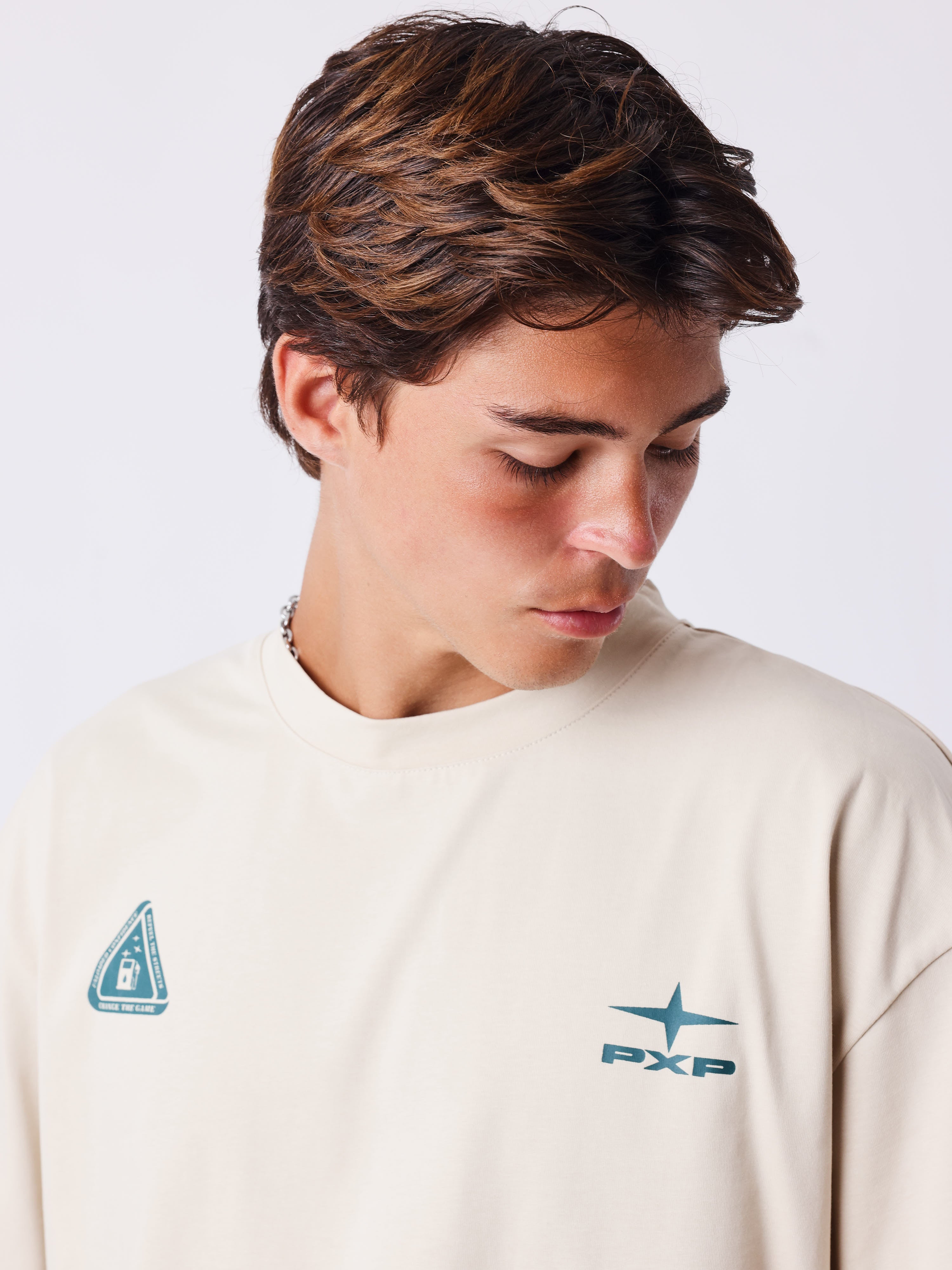 T-shirt manches courtes imprimé devant et dos-3