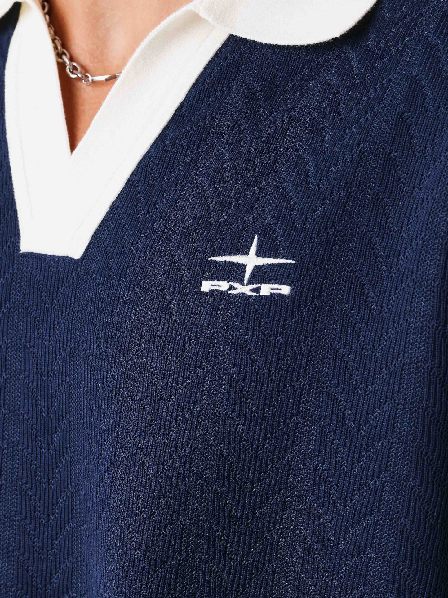 Polo en maille à manches courtes