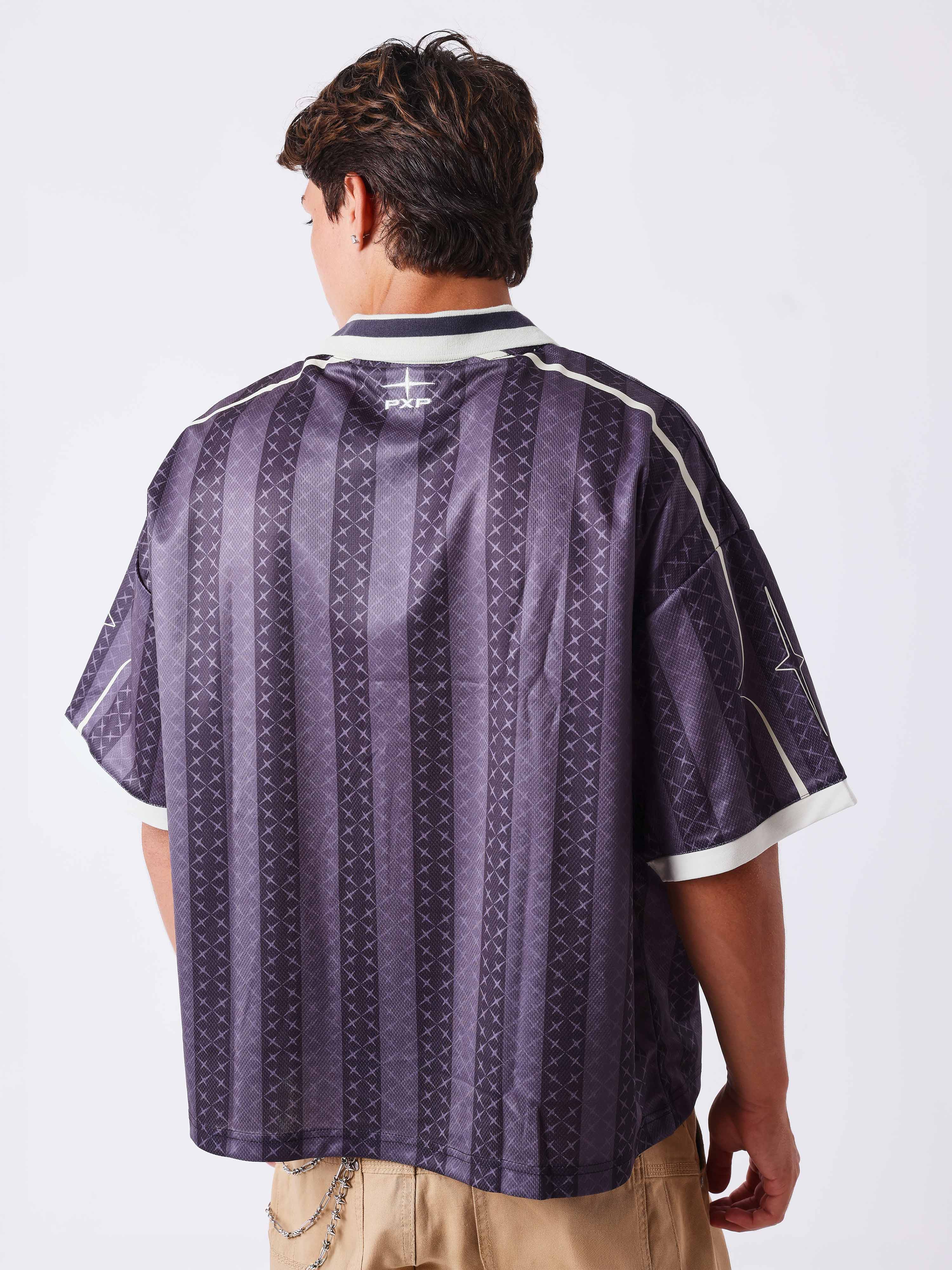 Revolt Trikot mit gestreiftem Muster und aufgedruckten Logos-2