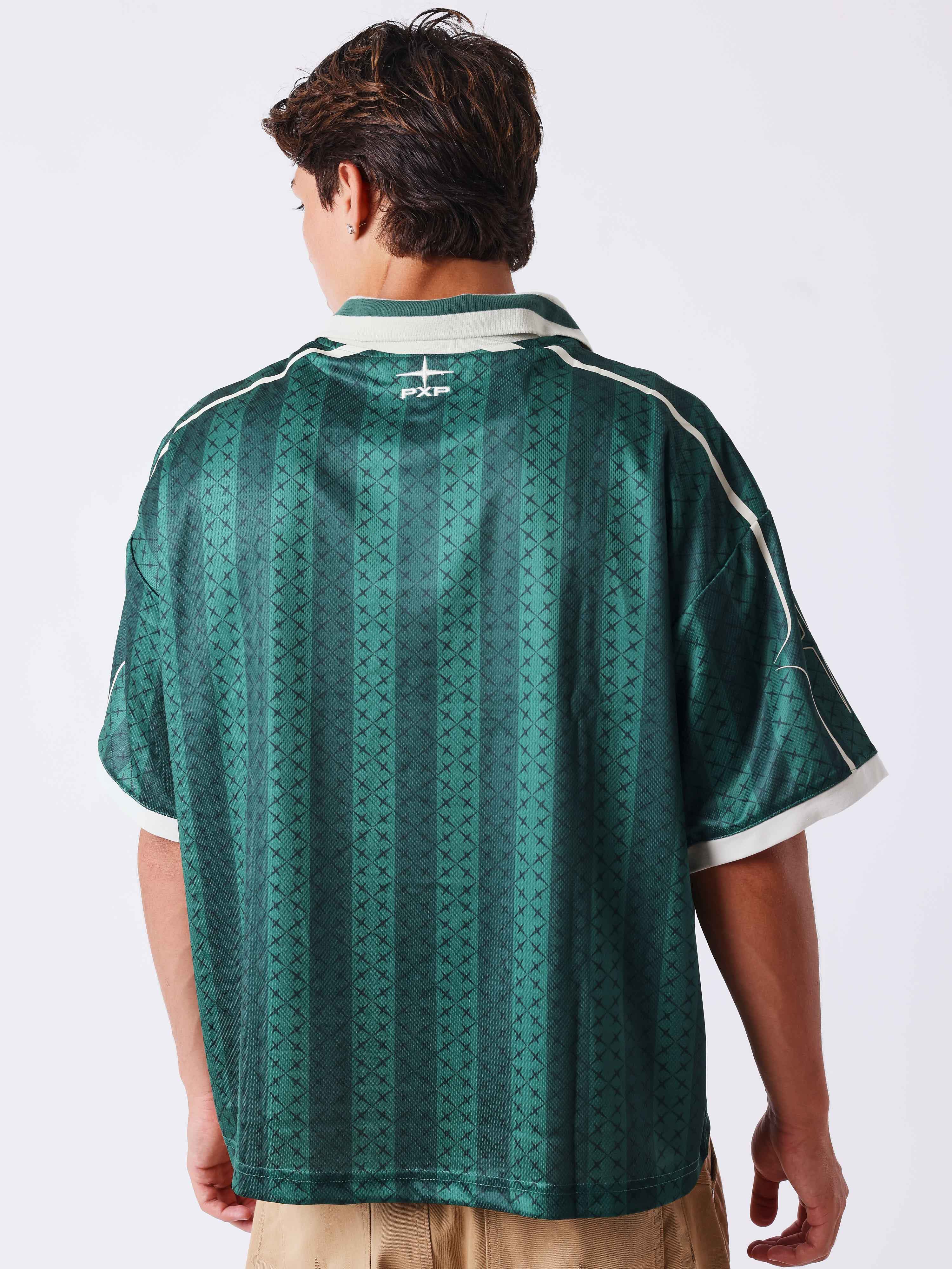 Revolt Trikot mit gestreiftem Muster und aufgedruckten Logos-2