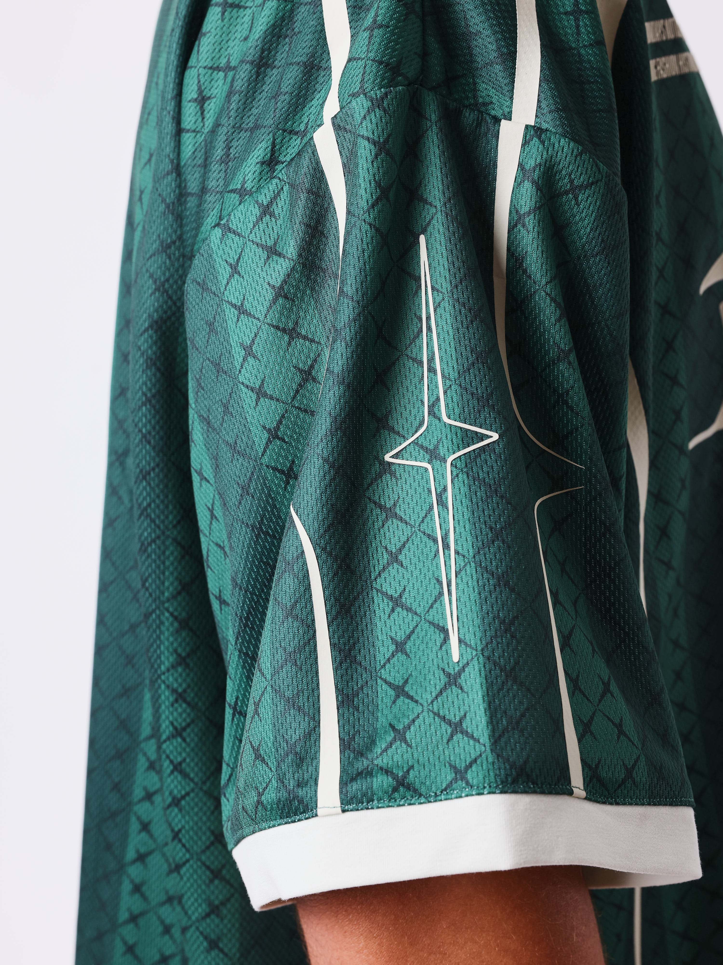Revolt Trikot mit gestreiftem Muster und aufgedruckten Logos-8