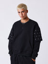 Sweat met dubbele mouwen en metalen oogjes Downtown