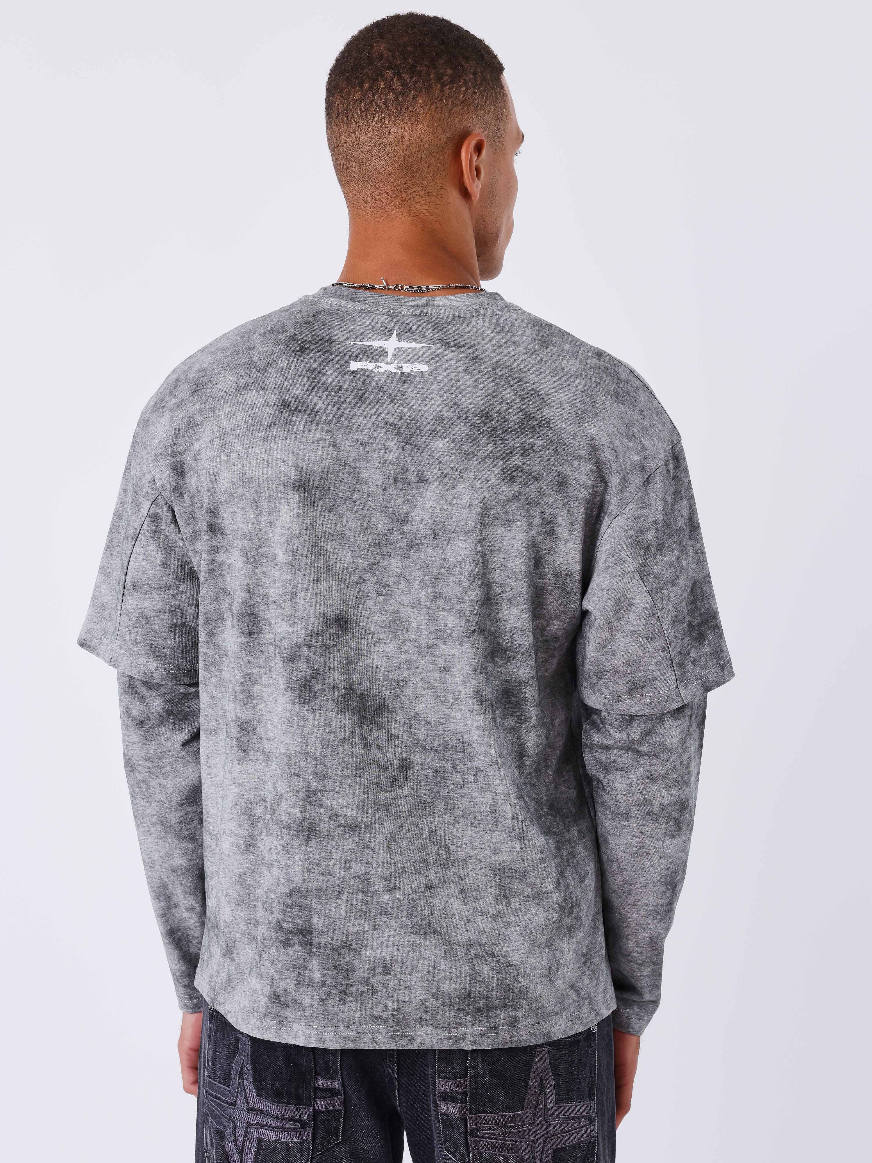 Pitkähihainen Vintage-tyylinen T-paita-2