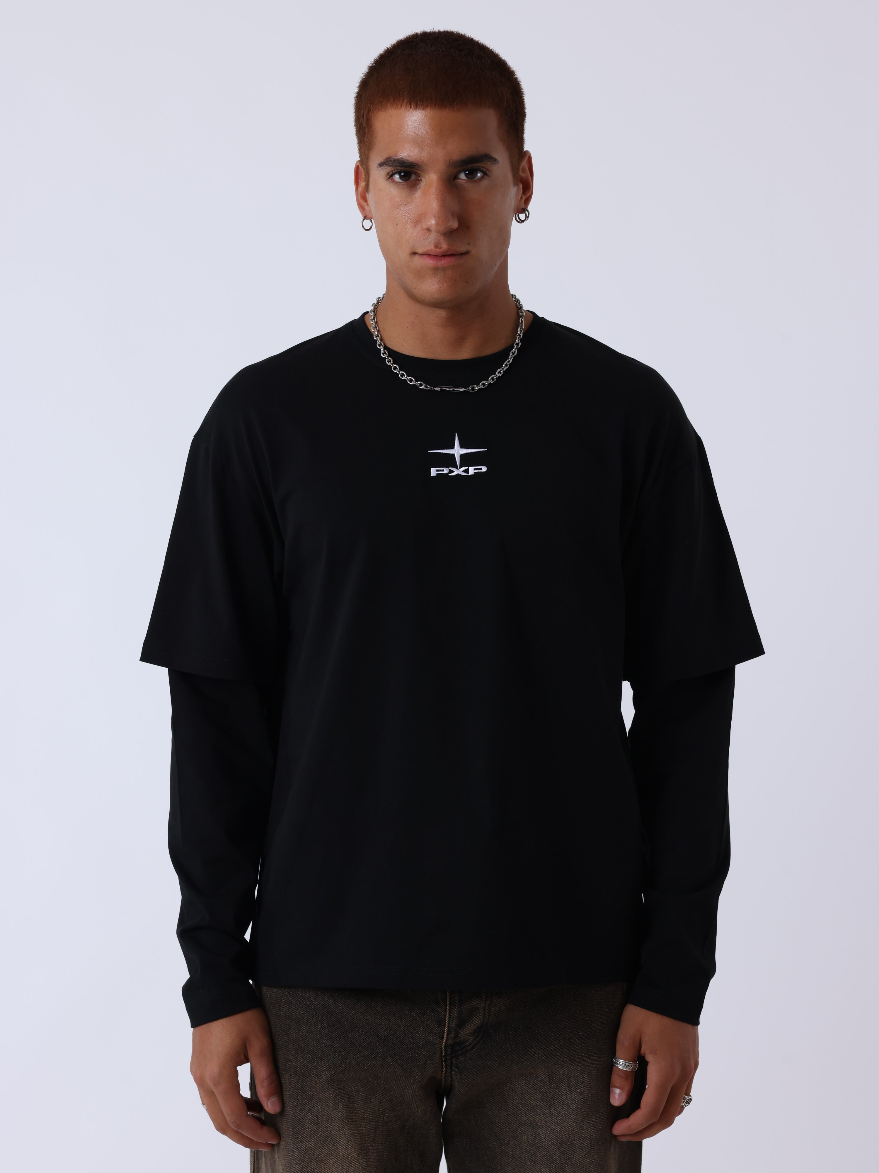Long sleeve Overlay T-shirt – PXP