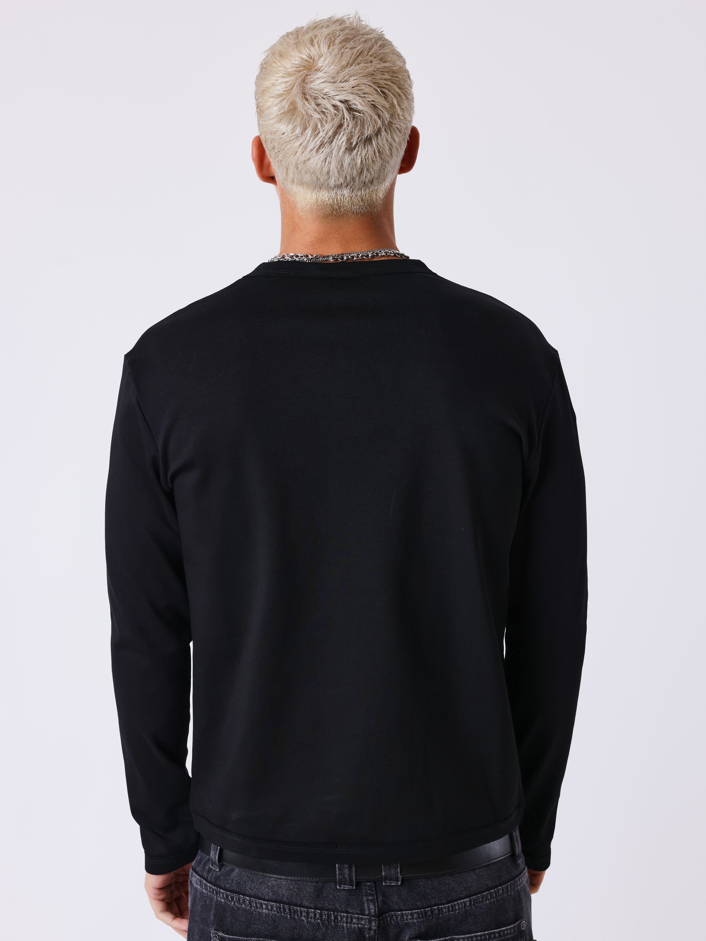 Long sleeve destroyed T-shirt-2