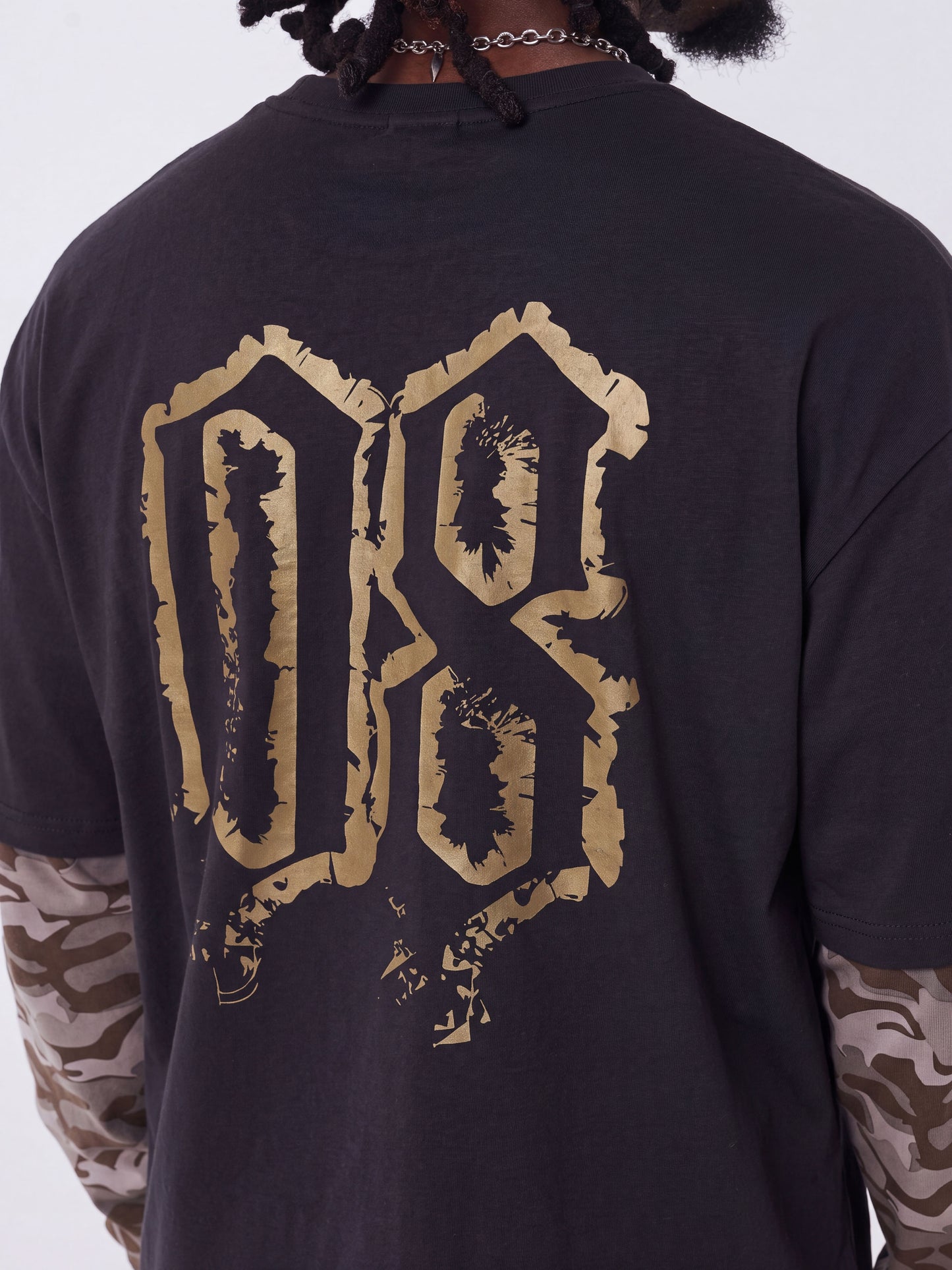 T-shirt met dubbele mouw Forest