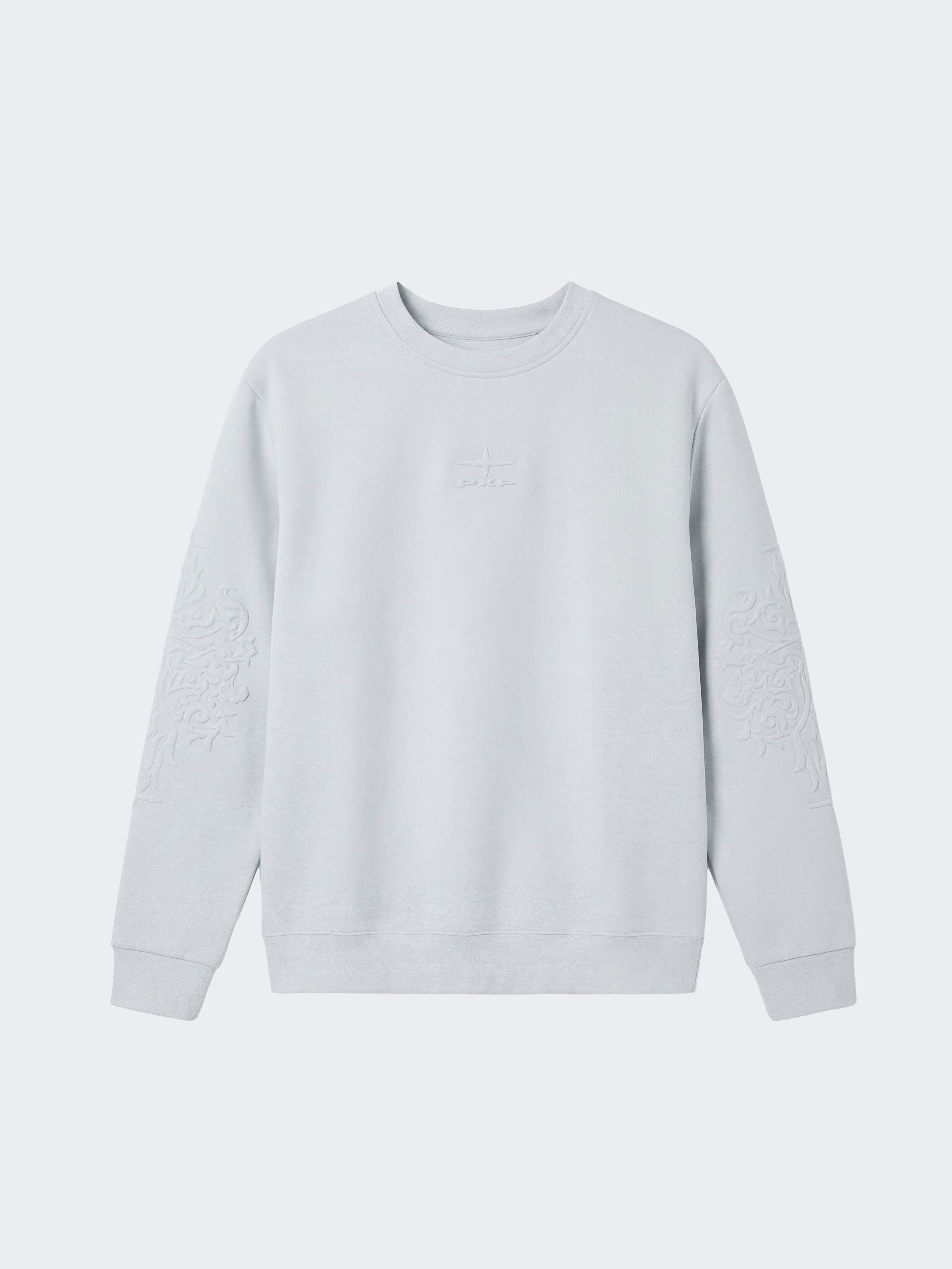 Ronde hals sweater met reliëf-6