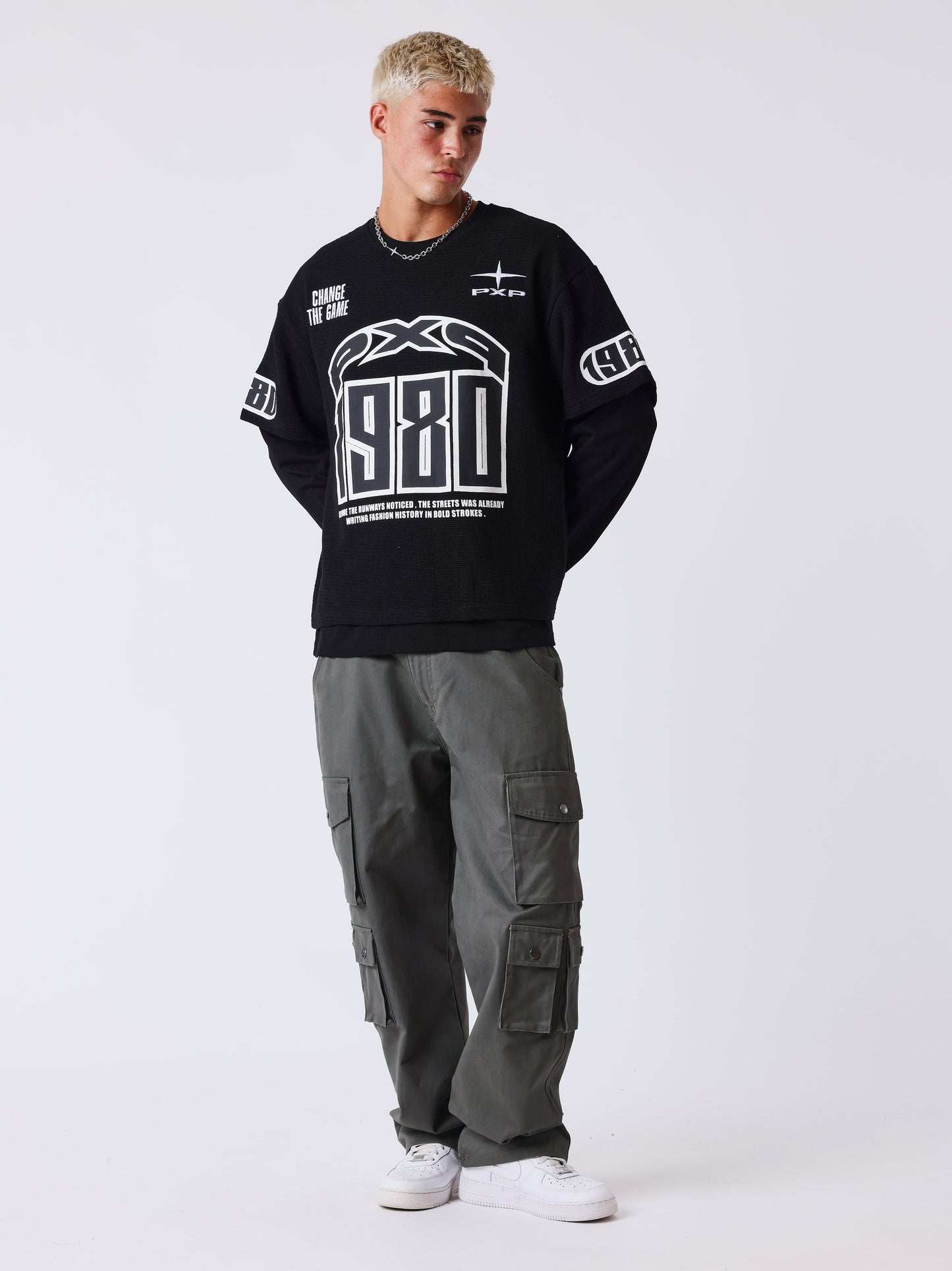 T-Shirt mit Lagenlook Matchday