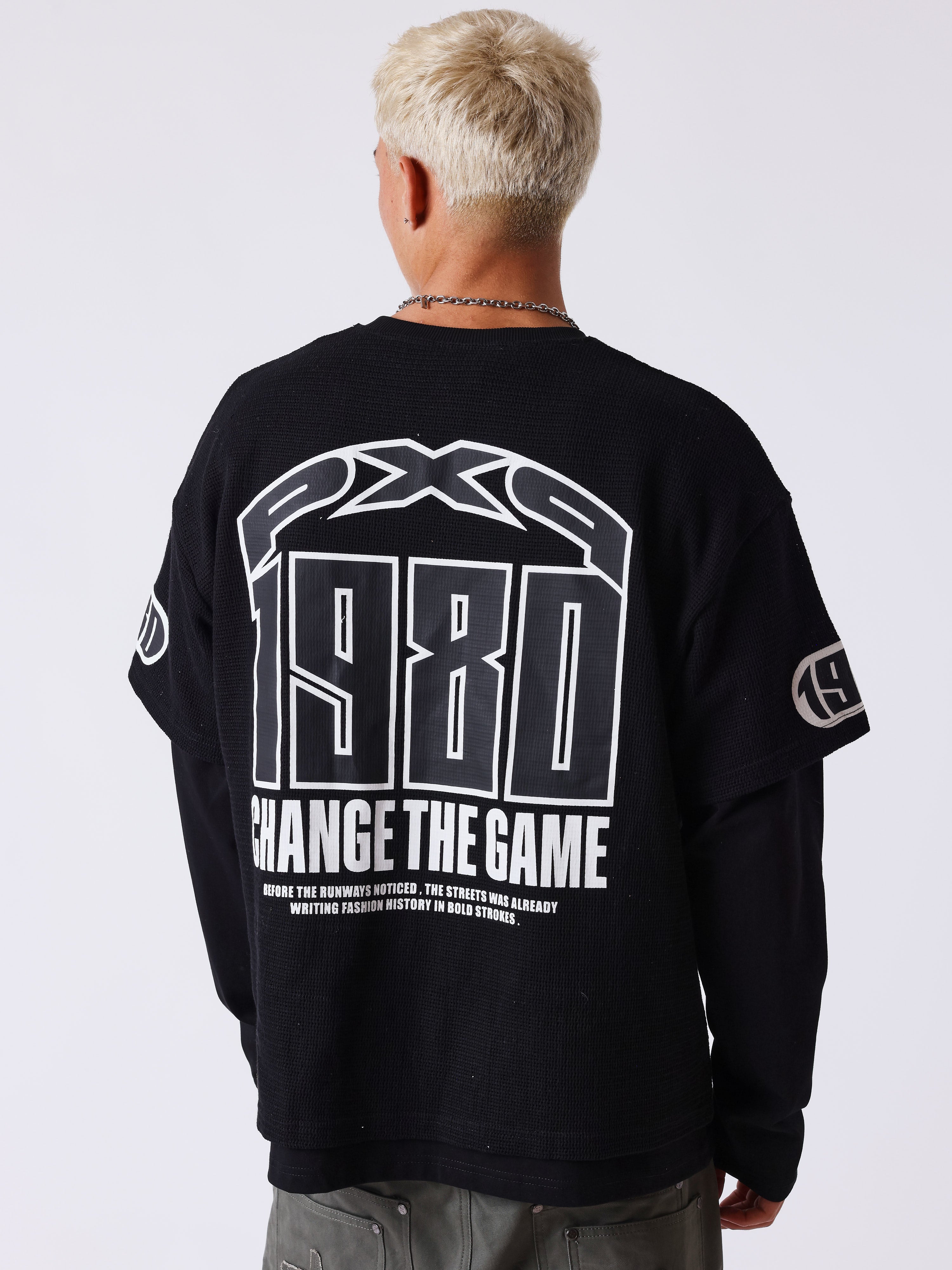 T-Shirt mit Lagenlook Matchday-2