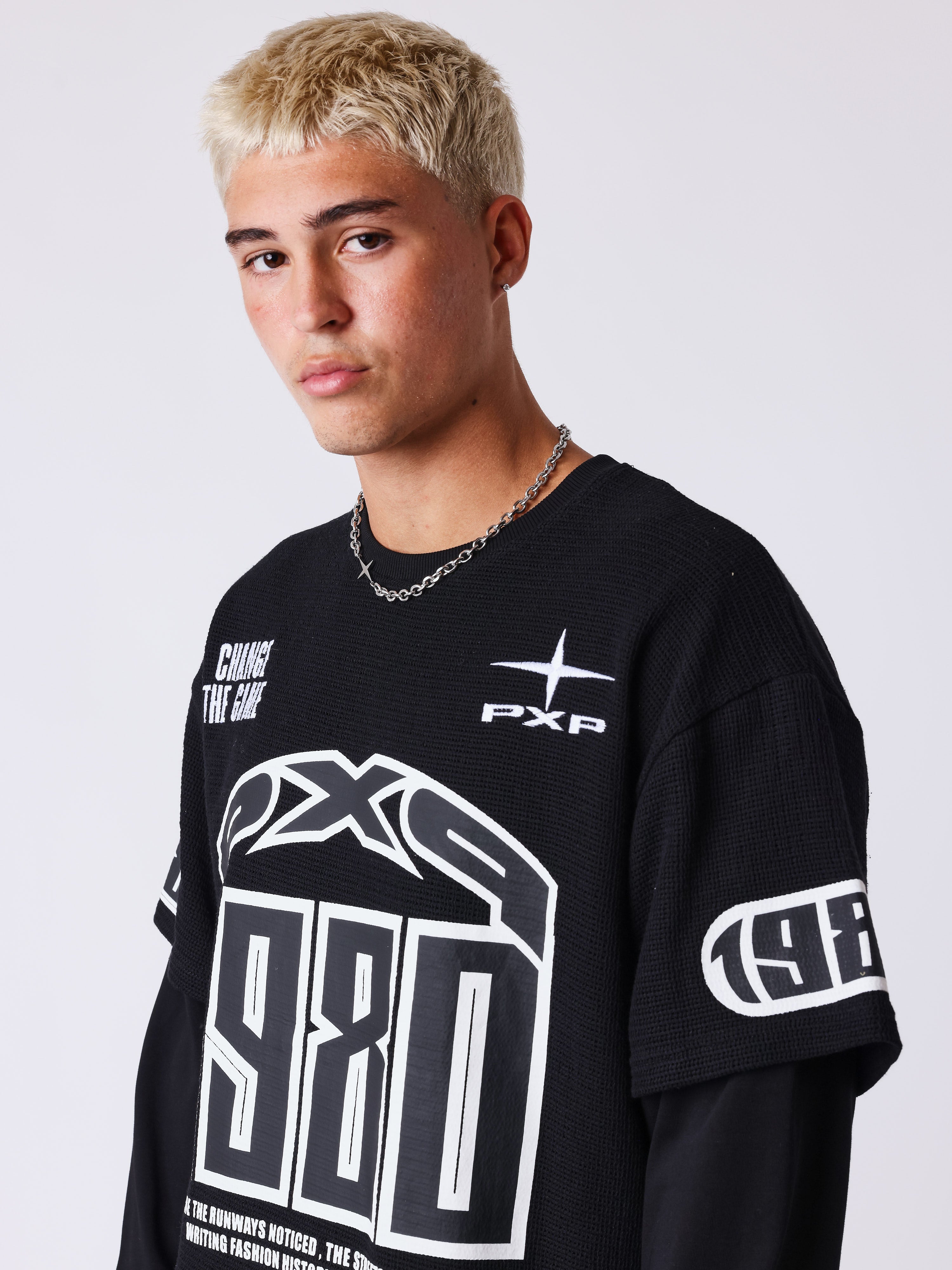 T-Shirt mit Lagenlook Matchday-3