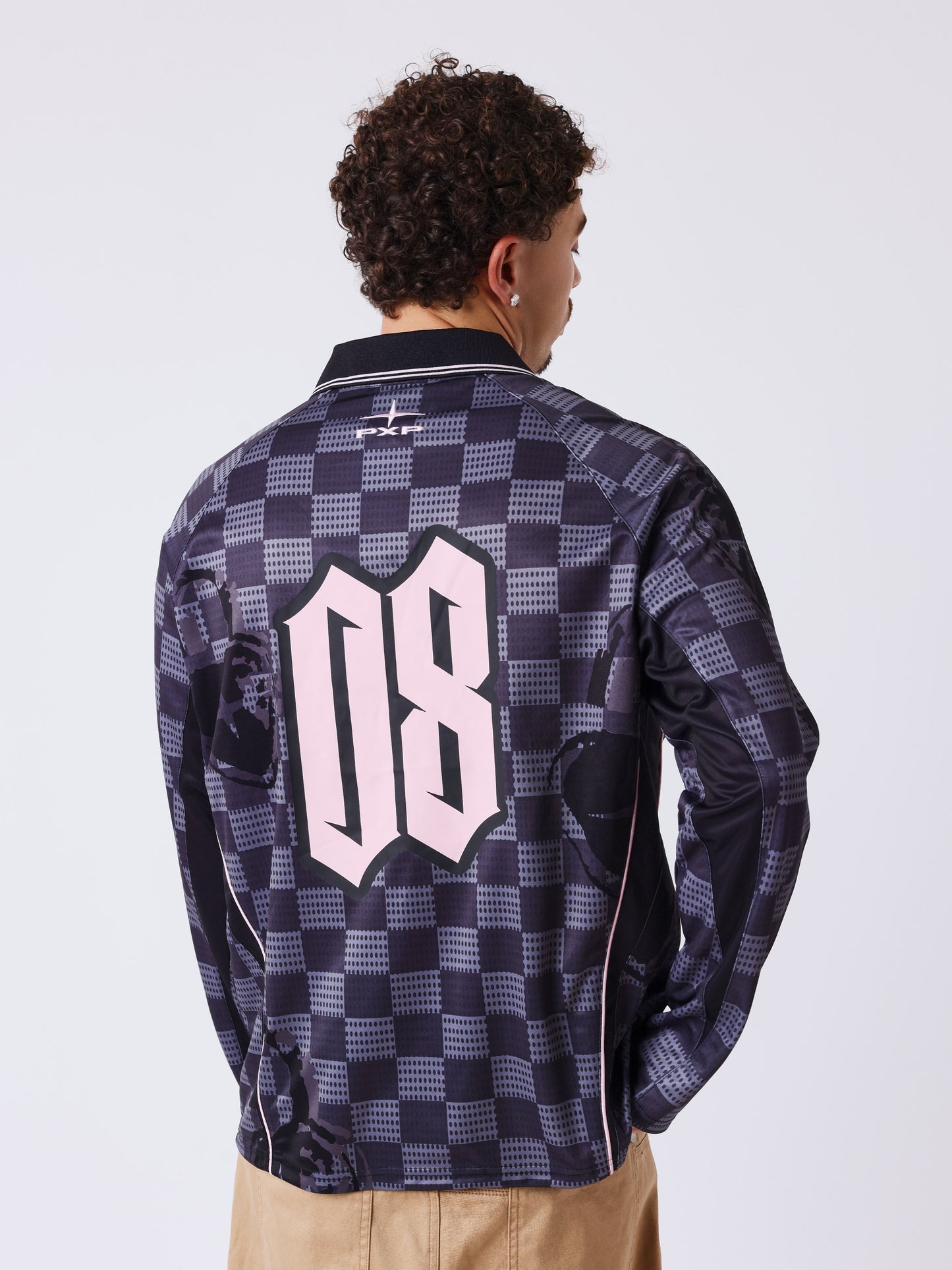 Maillot manches longues à col polo Love story