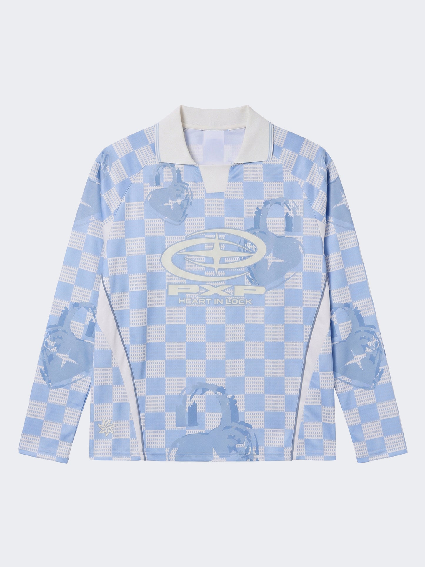 Maillot manches longues à col polo Love story