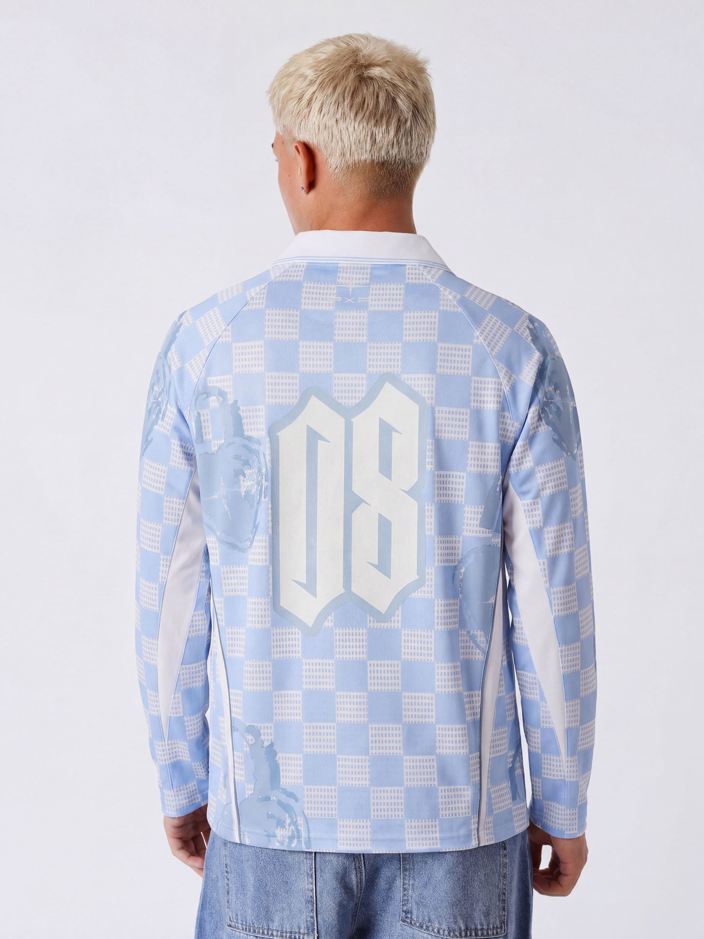 Maillot manches longues à col polo Love story