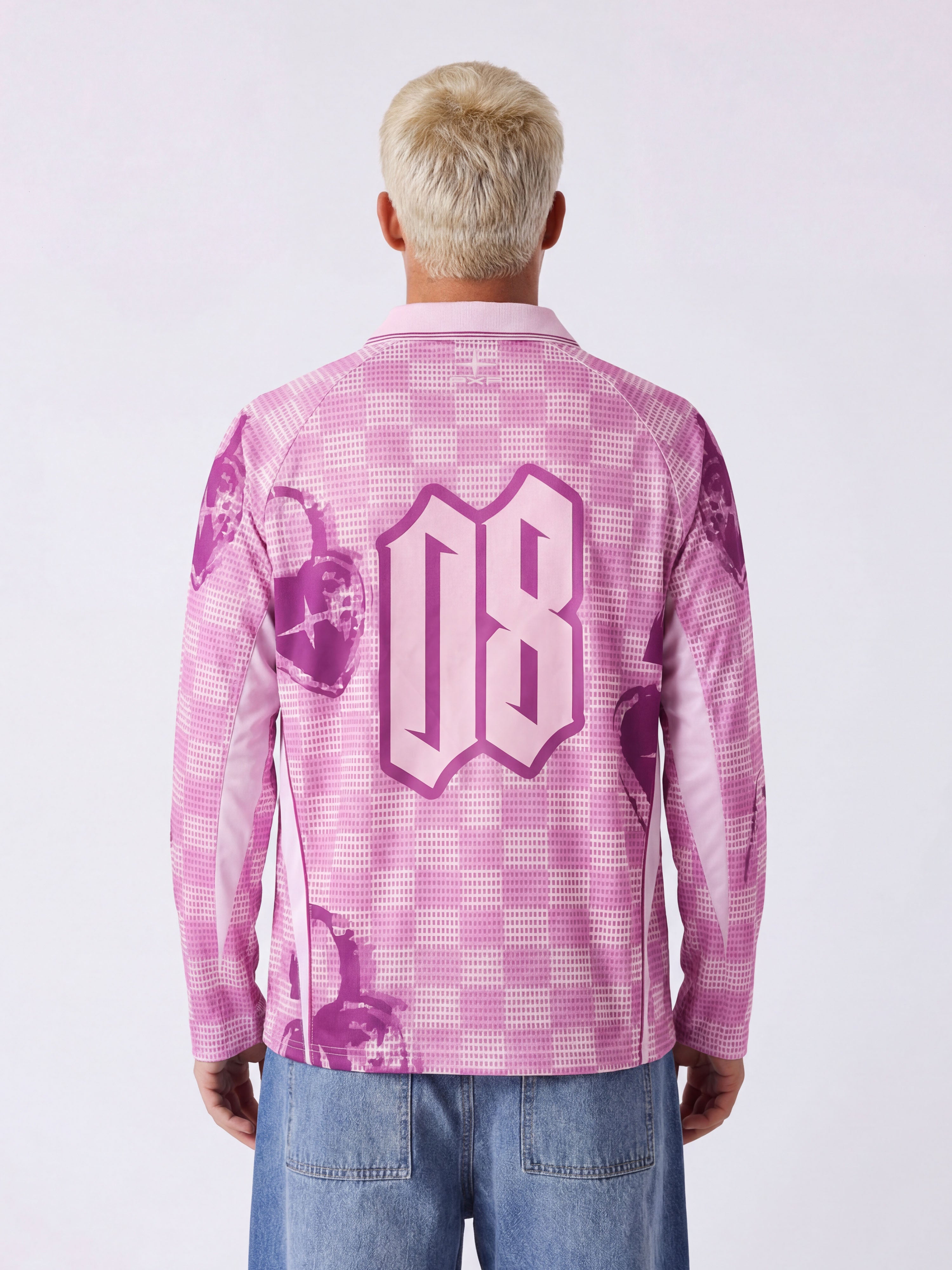 Maillot manches longues à col polo Love story-2