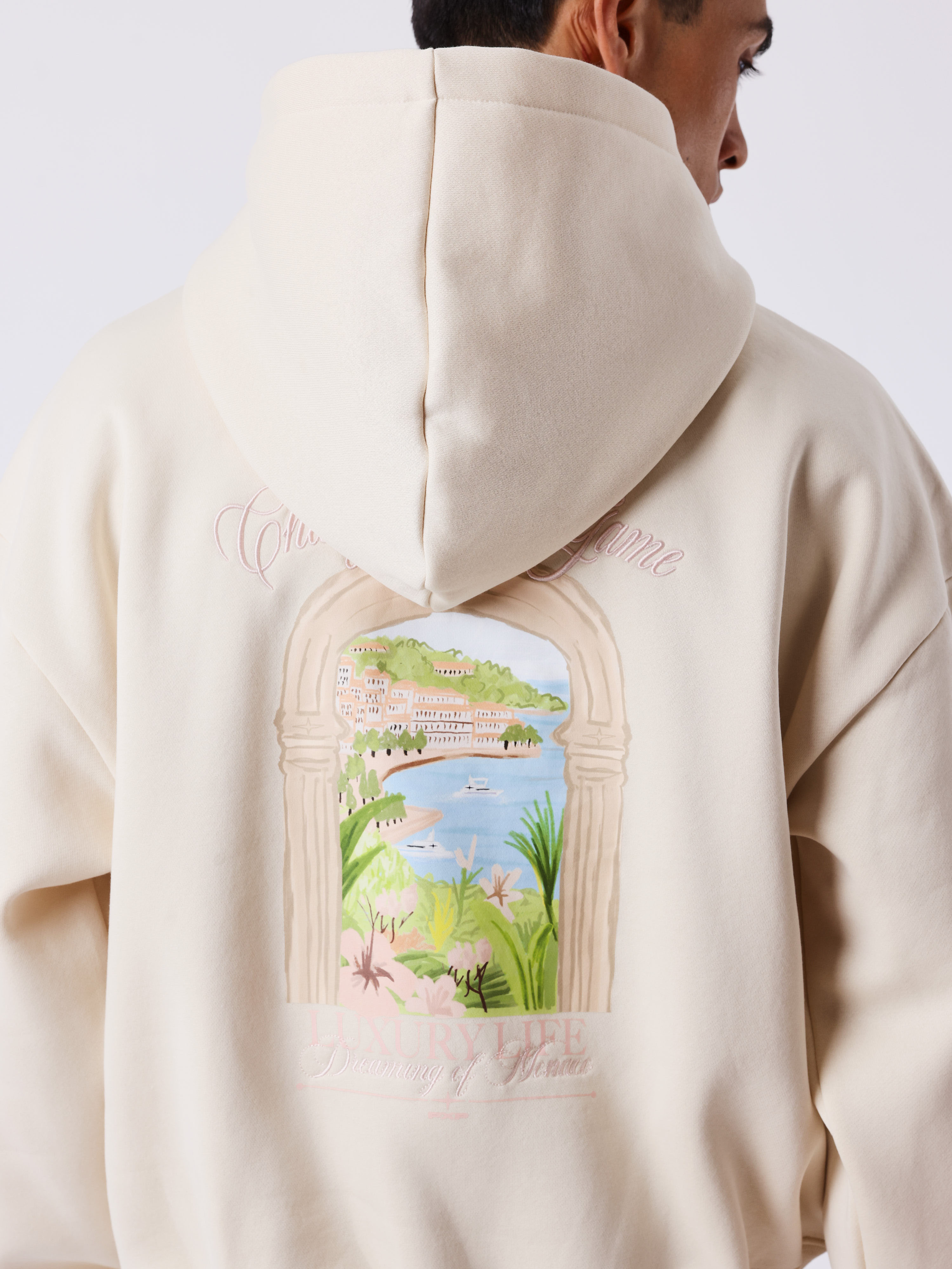 Sudadera con capucha Monaco Illustration-4