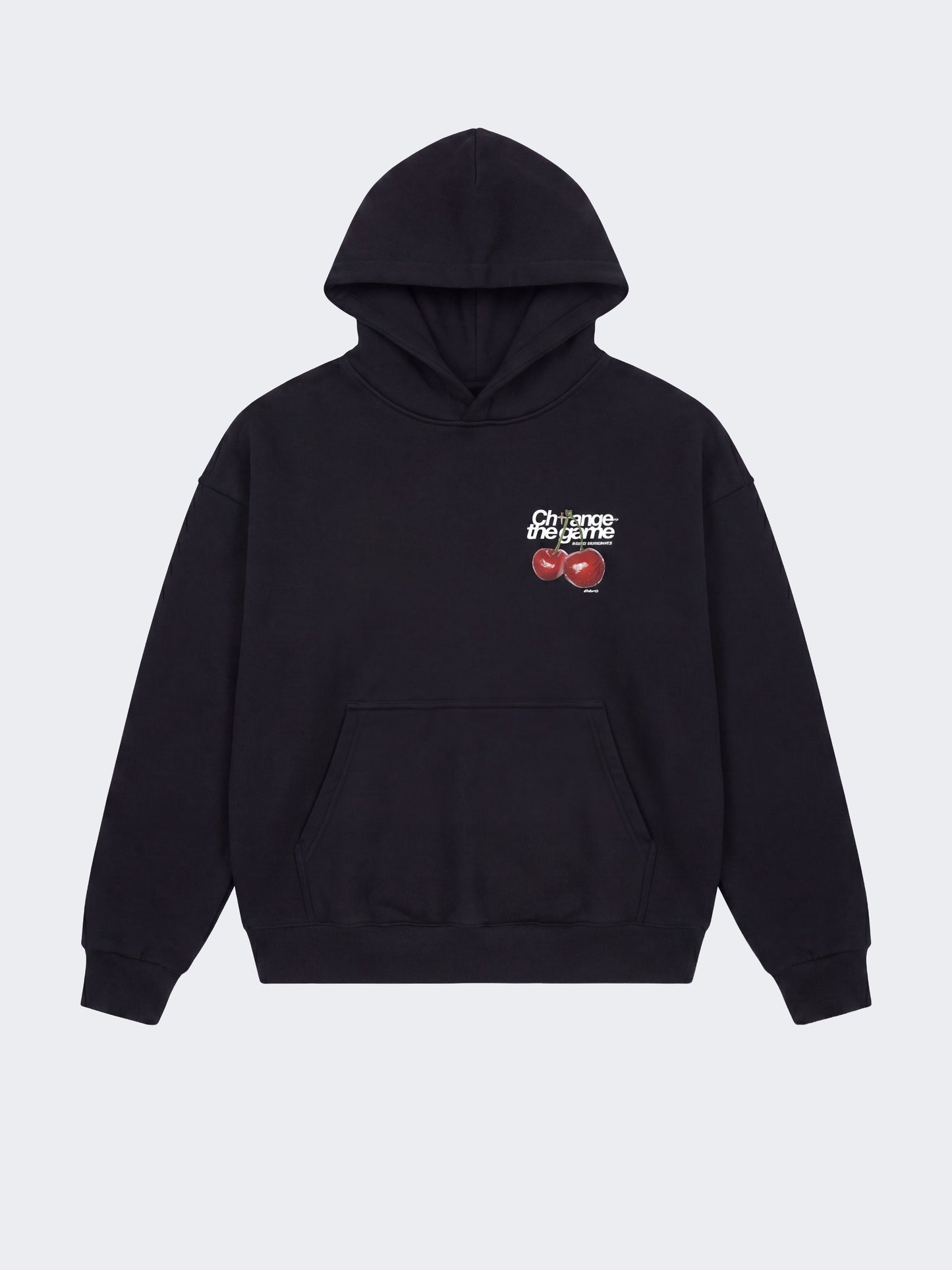 Sweat à capuche imprimé cerises