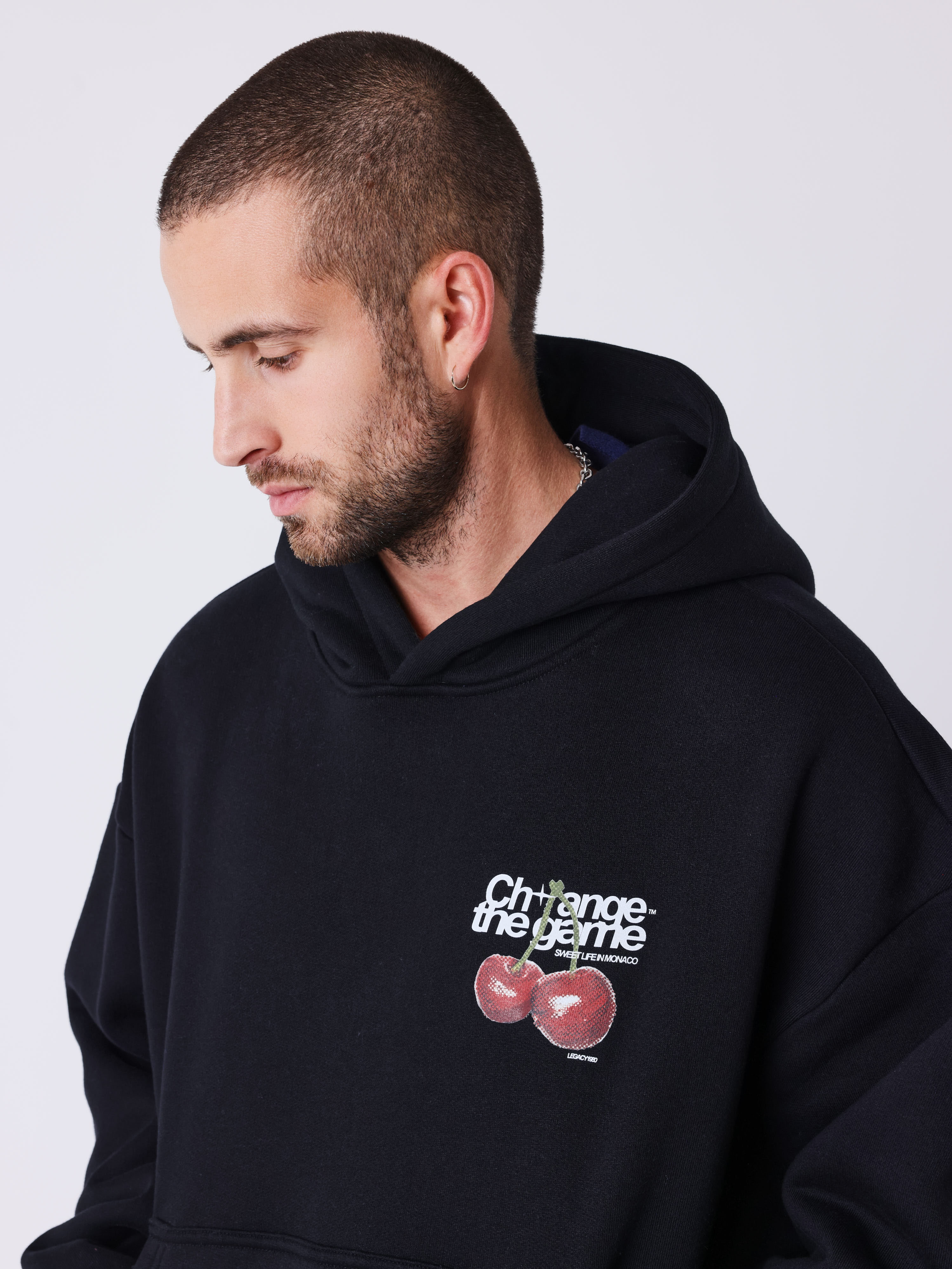 Sweat à capuche imprimé cerises-3