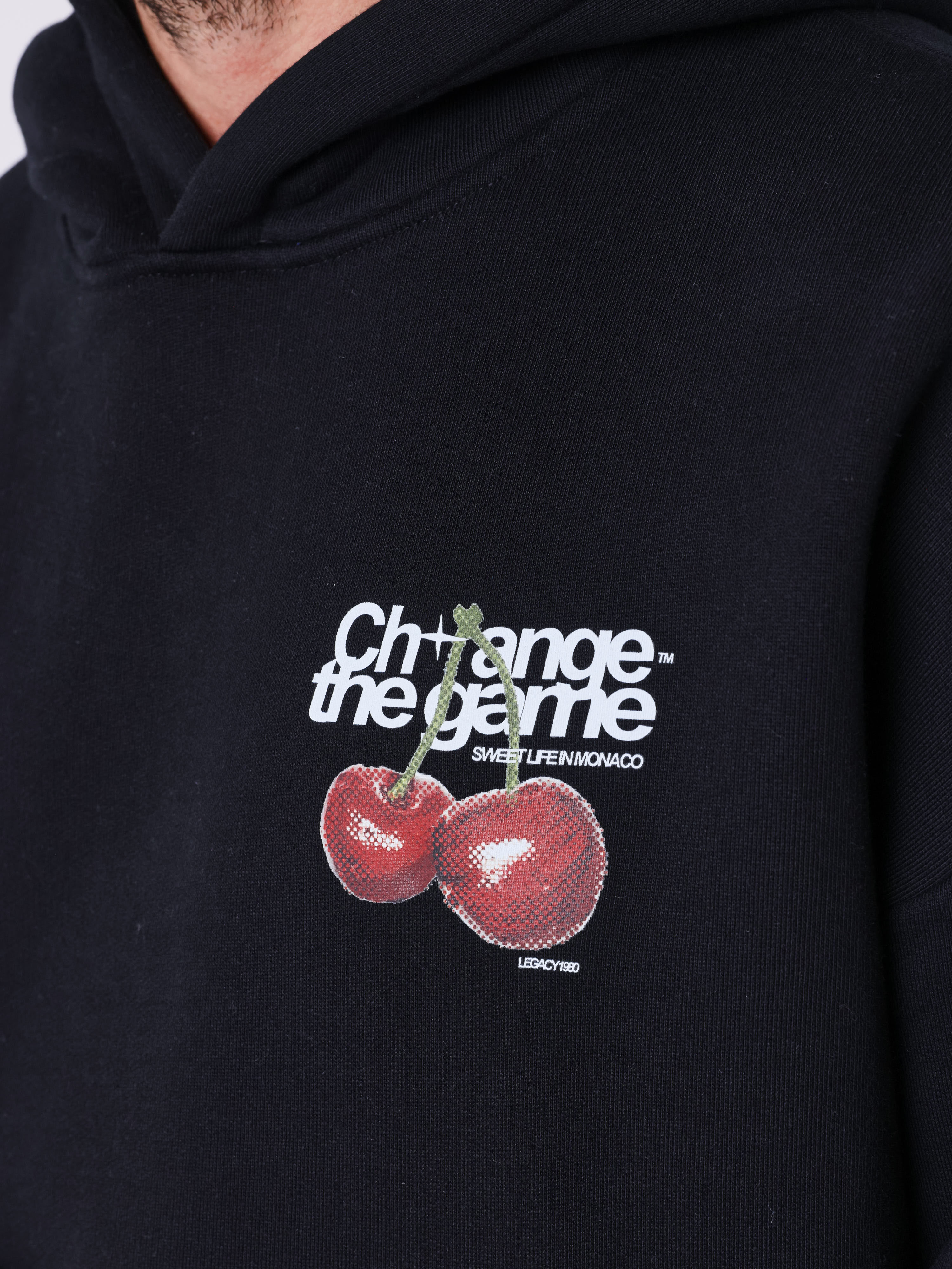 Sweat à capuche imprimé cerises-4