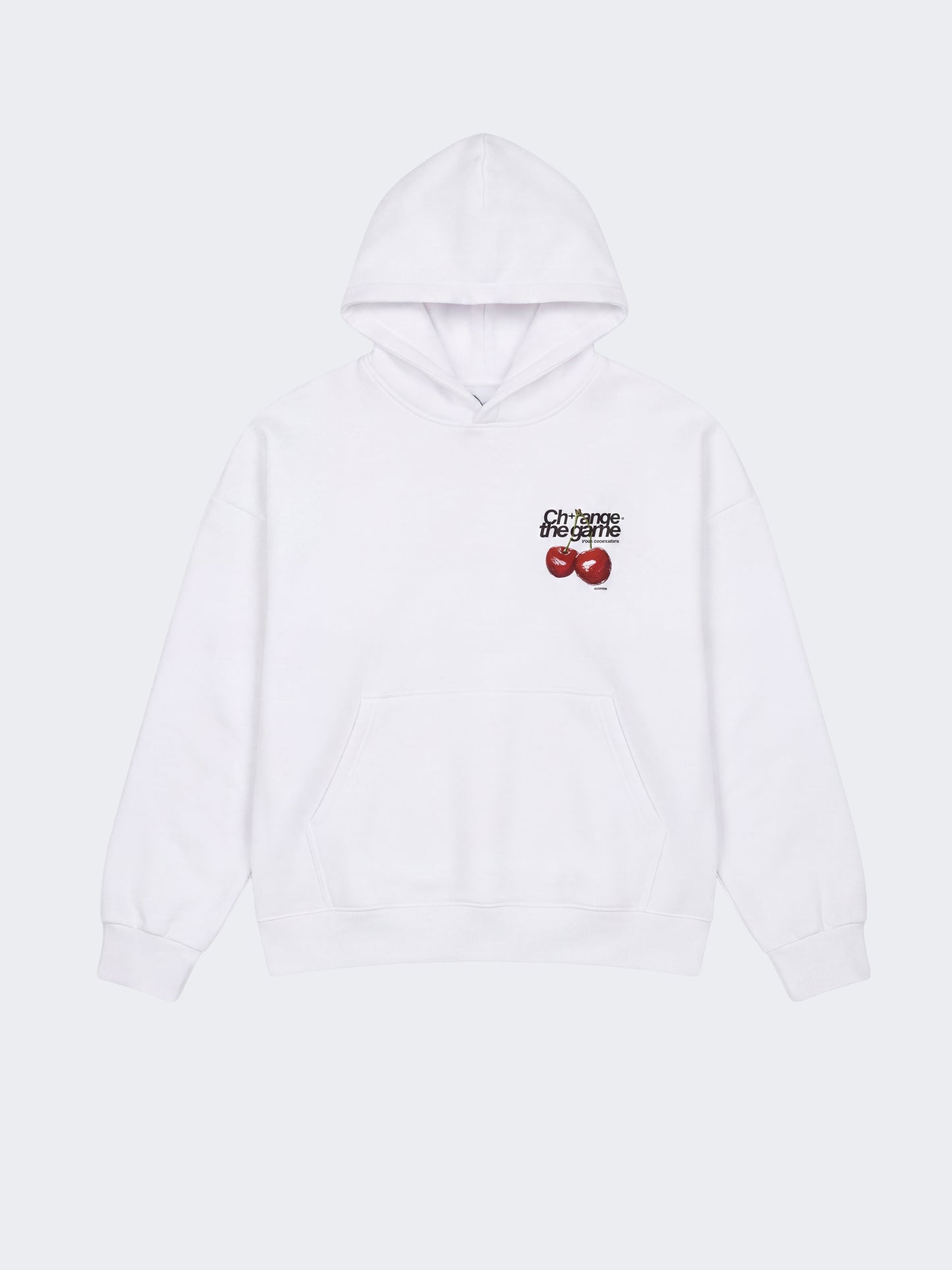Sweat à capuche imprimé cerises