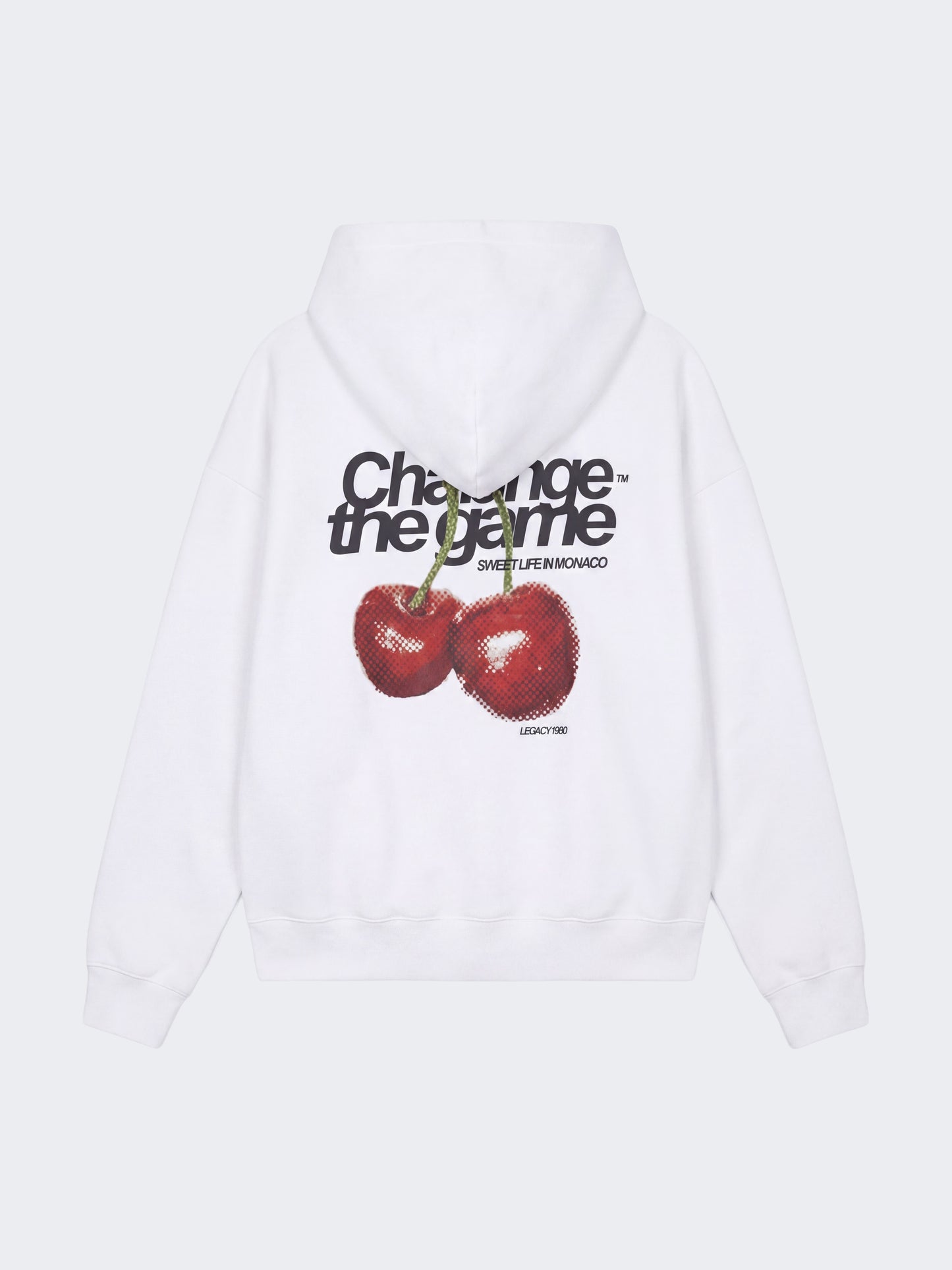 Sweat à capuche imprimé cerises