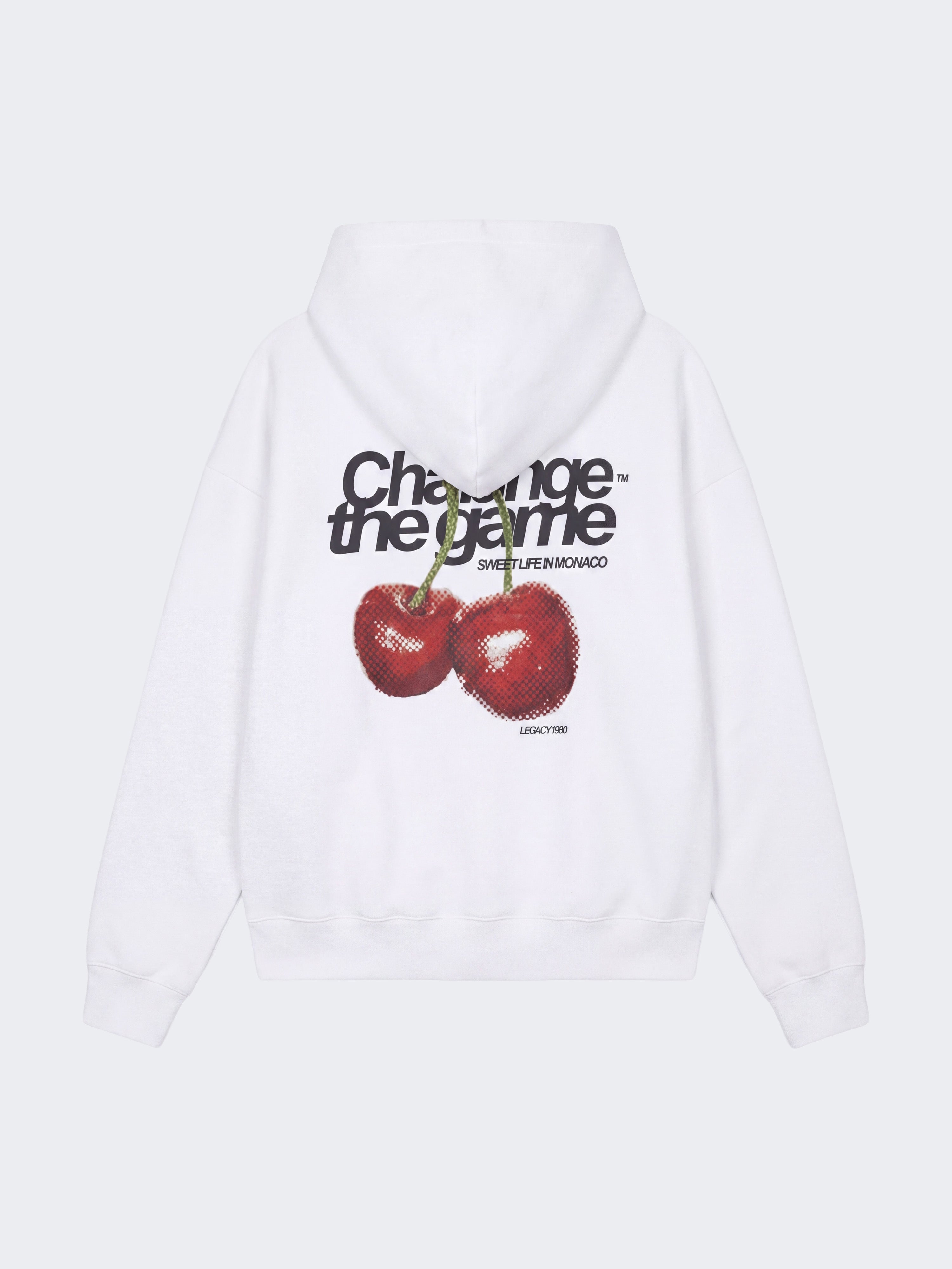 Sweat à capuche imprimé cerises-7