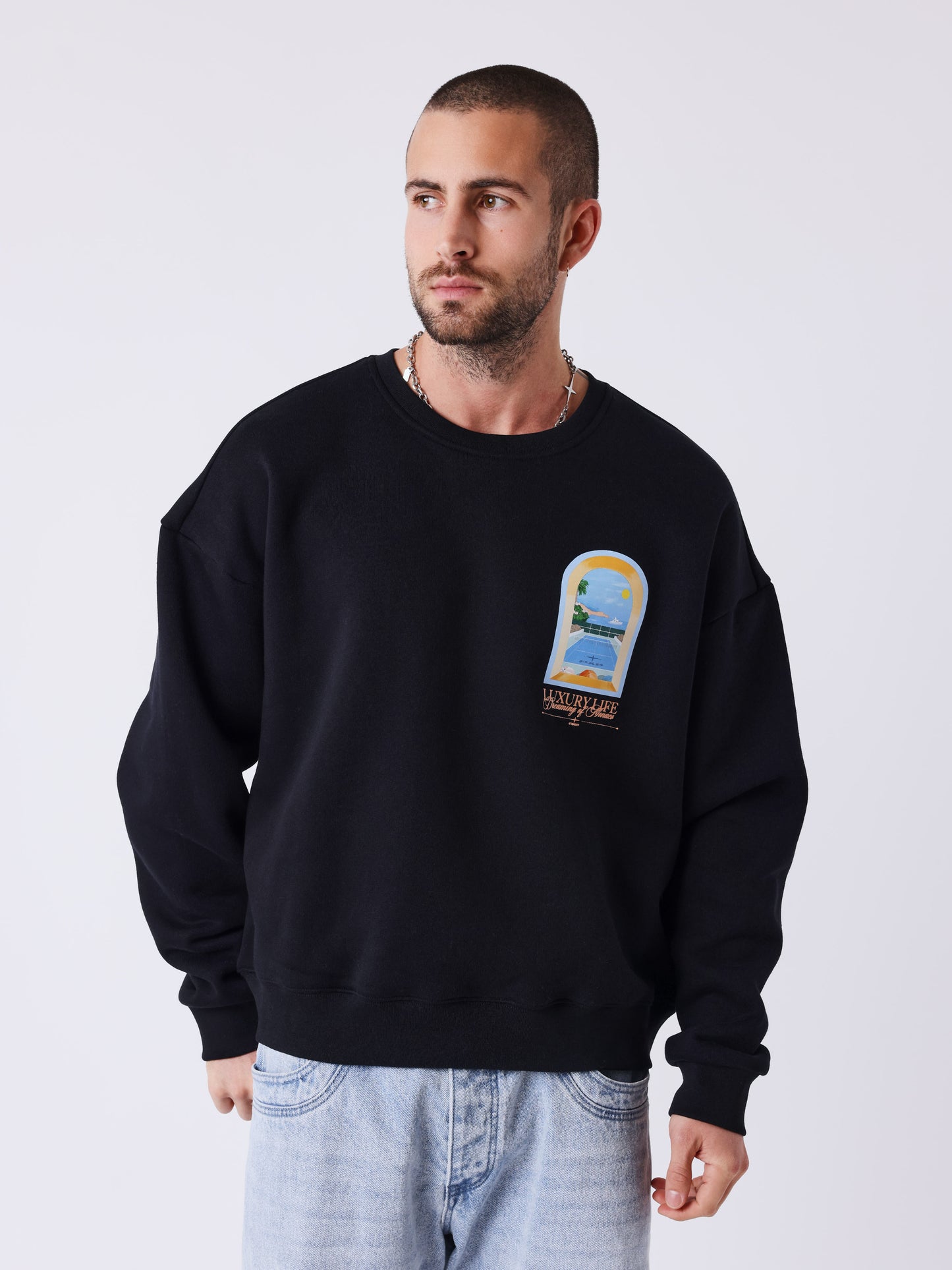 Sweat col rond Luxury Life