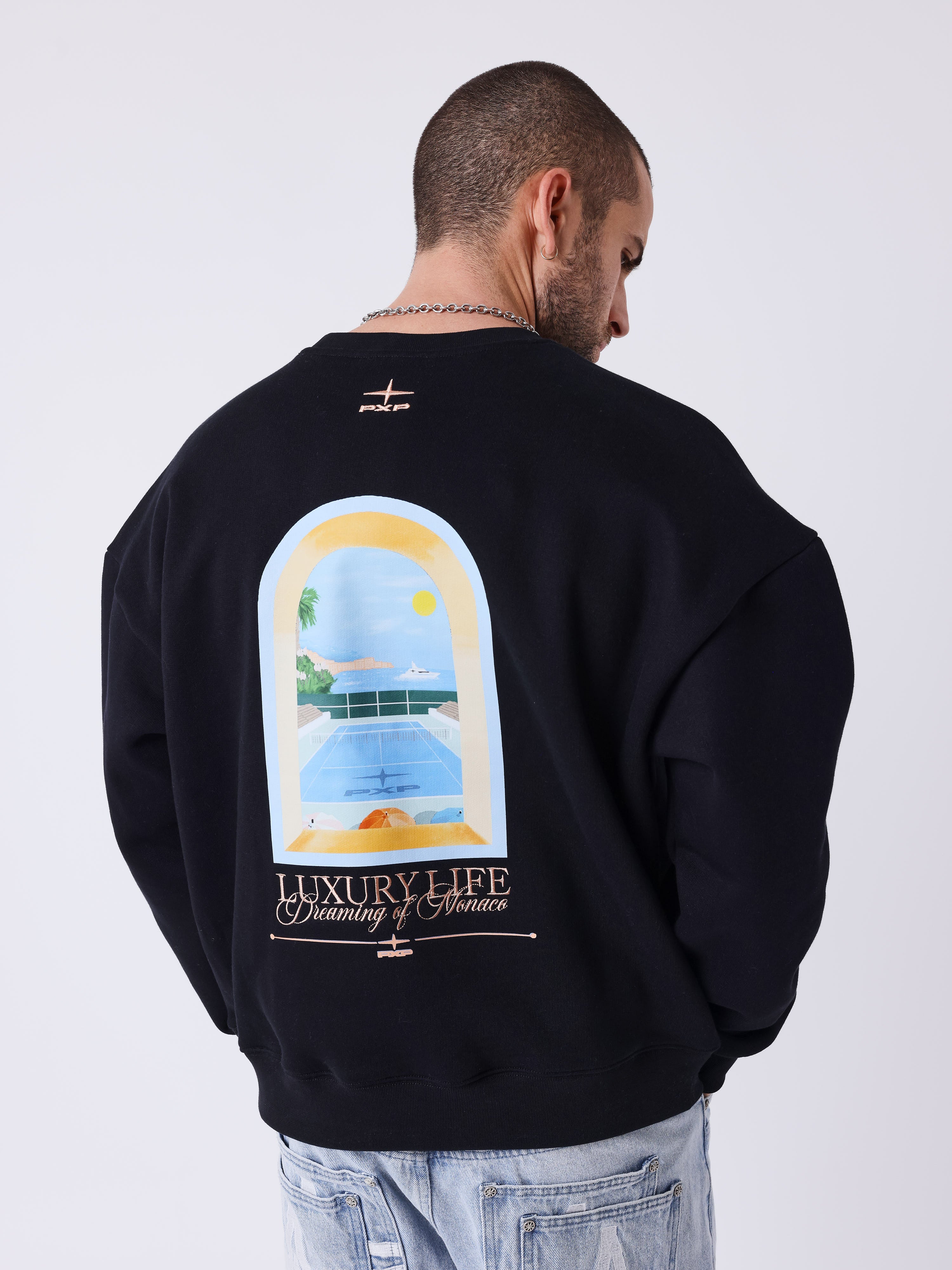 Sweat col rond Luxury Life-2