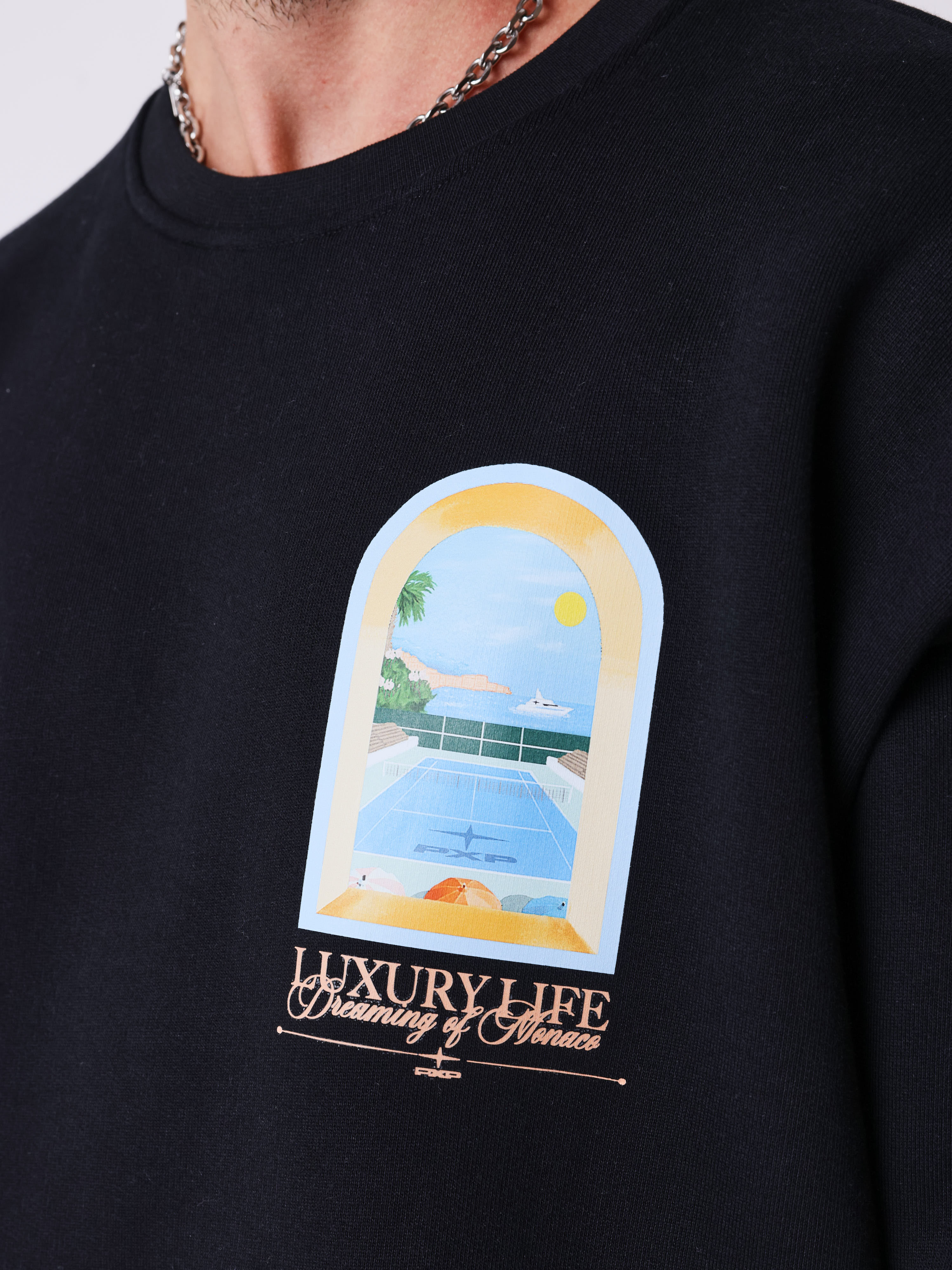 Sweat col rond Luxury Life-4