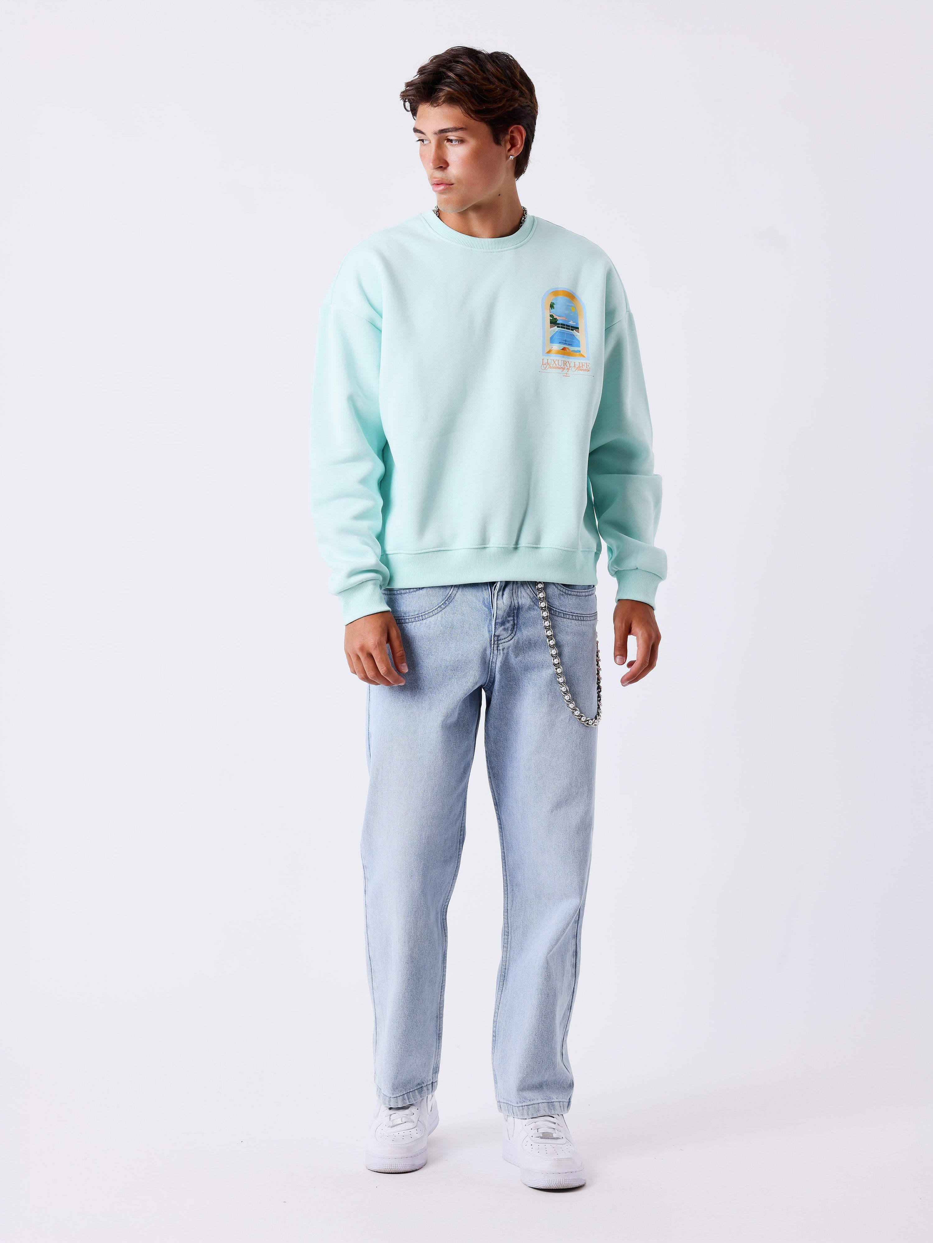 Sweat col rond Luxury Life-5