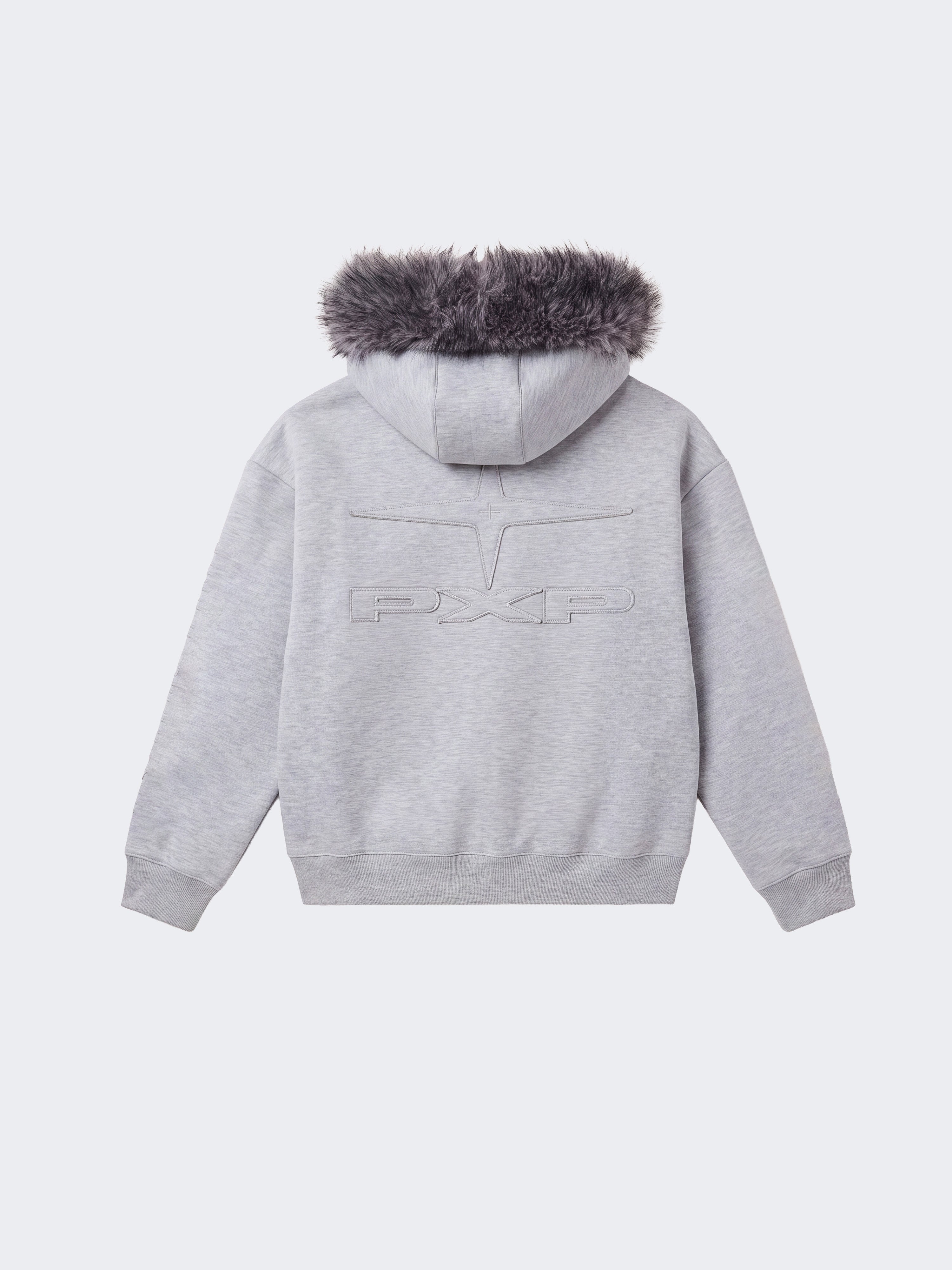 Neoprene hooded jacket with Outsider faux fur trim – PXP