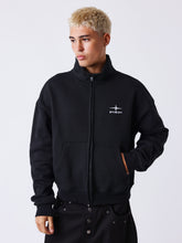 Sweat zippé Col montant Essentials Noir