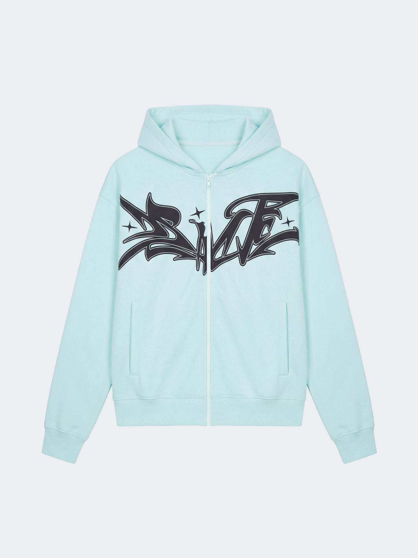 Reißverschluss Hoodie Flare
