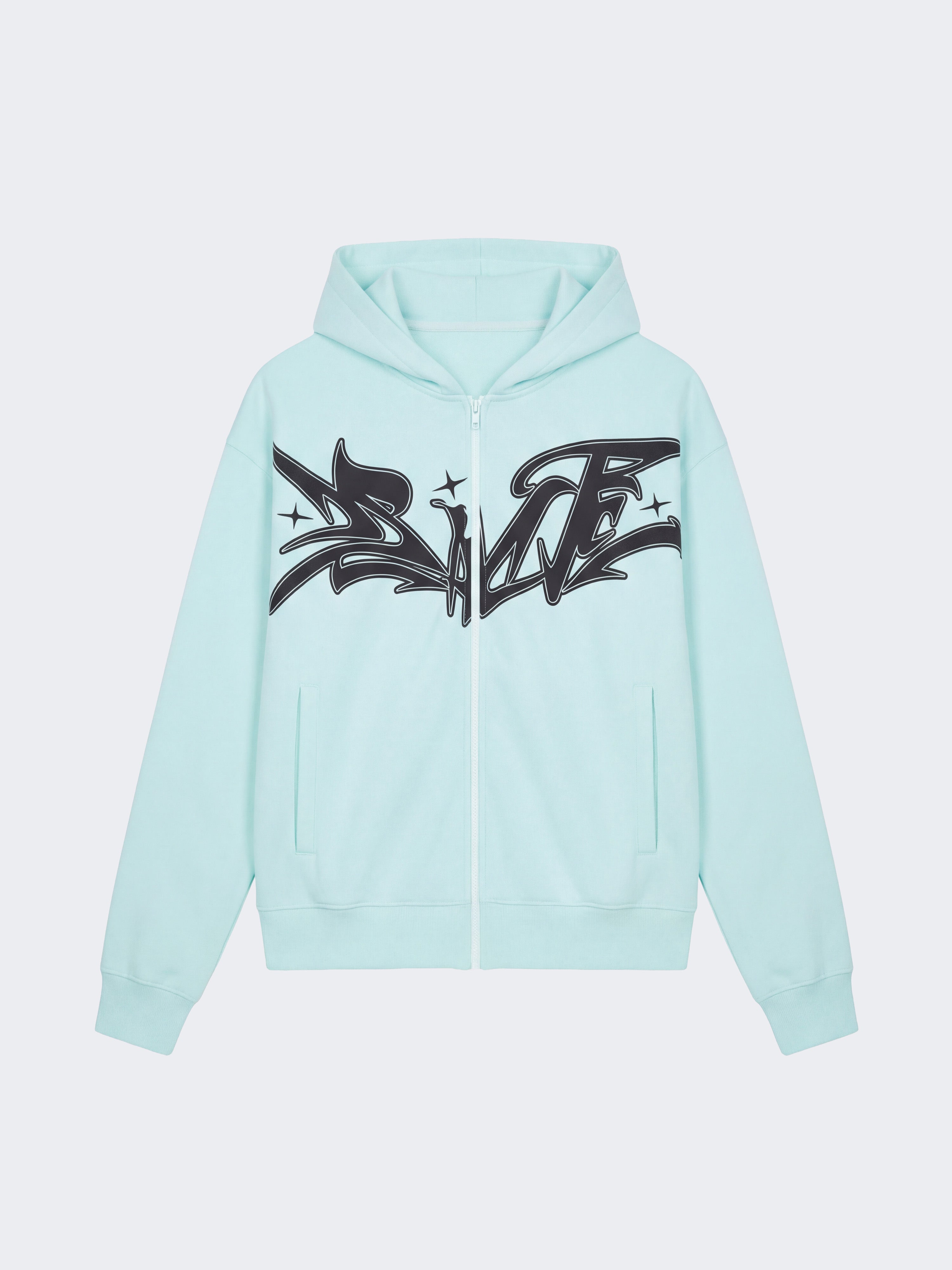 Reißverschluss Hoodie Flare-6