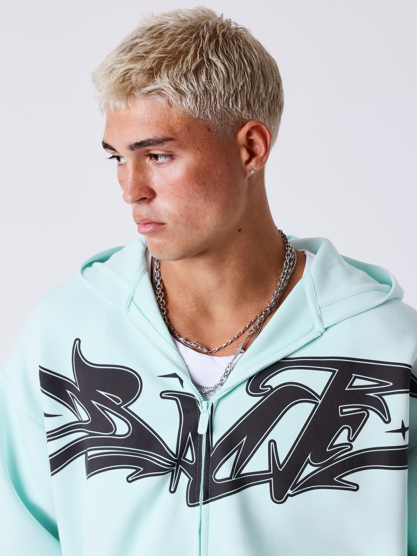 Reißverschluss Hoodie Flare