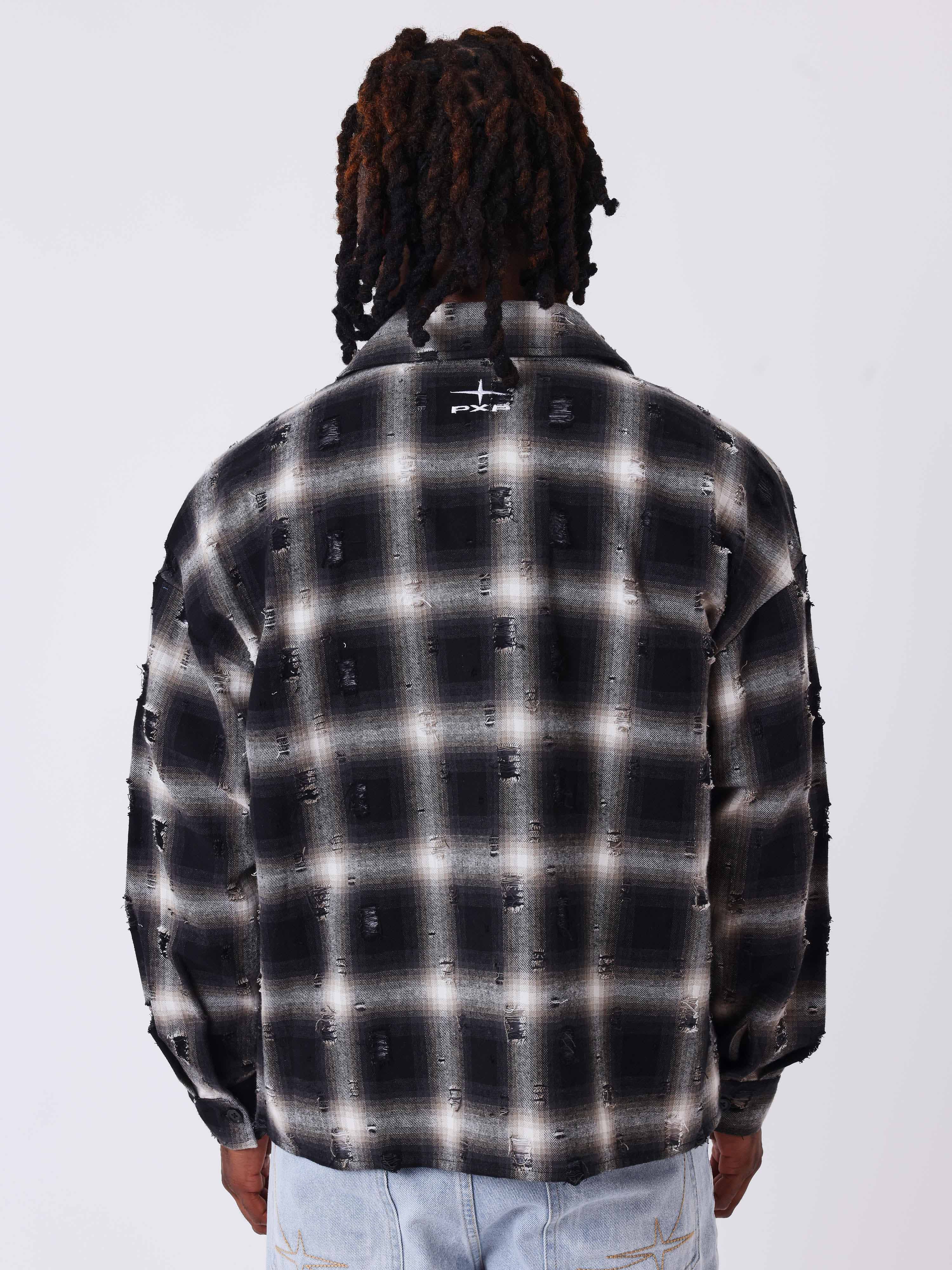 Koszula w długie rękawy w kratę-2