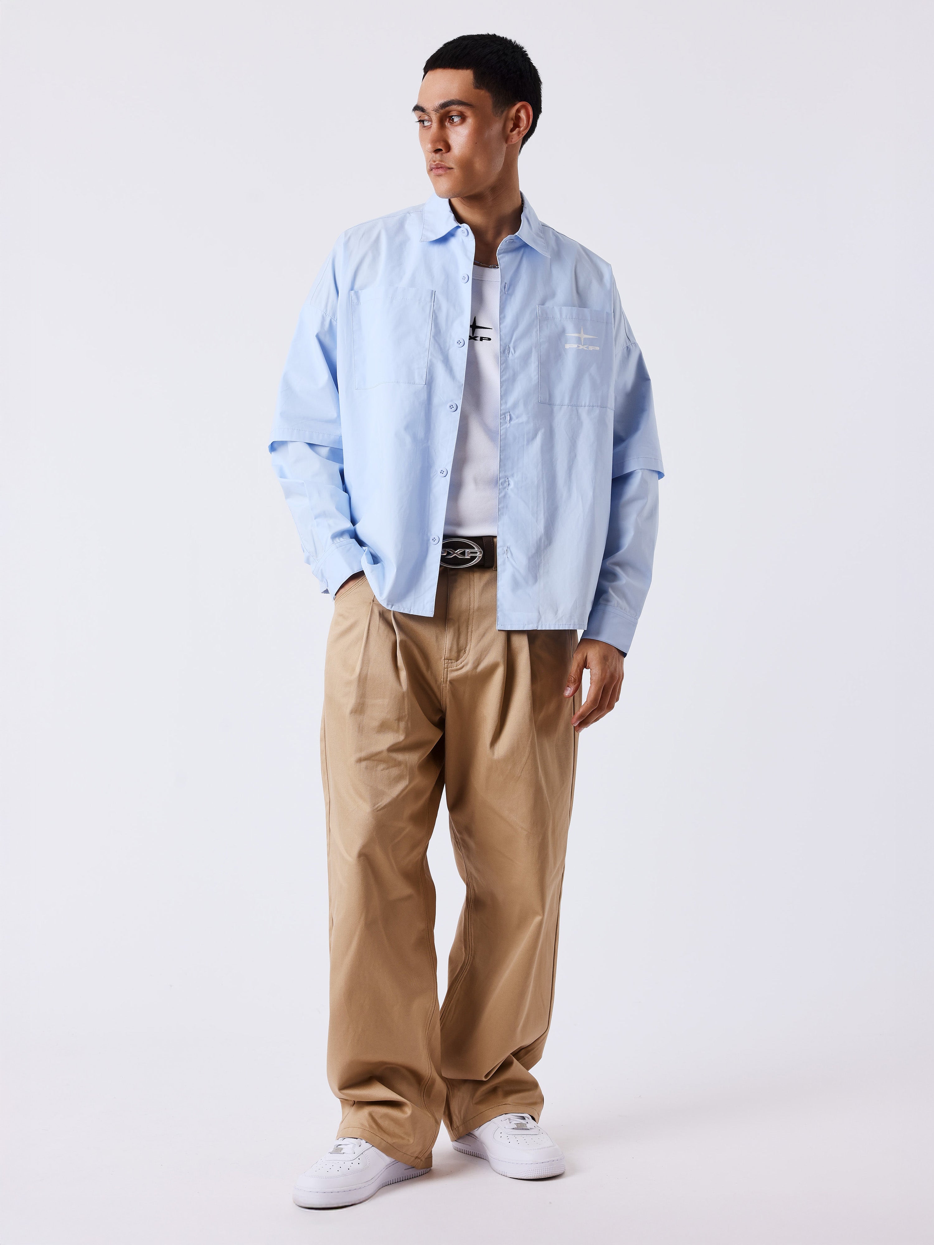 Camicia doppia manica elegante-5