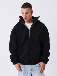 Sherpa jas met dubbele capuchon en rits Mountain
