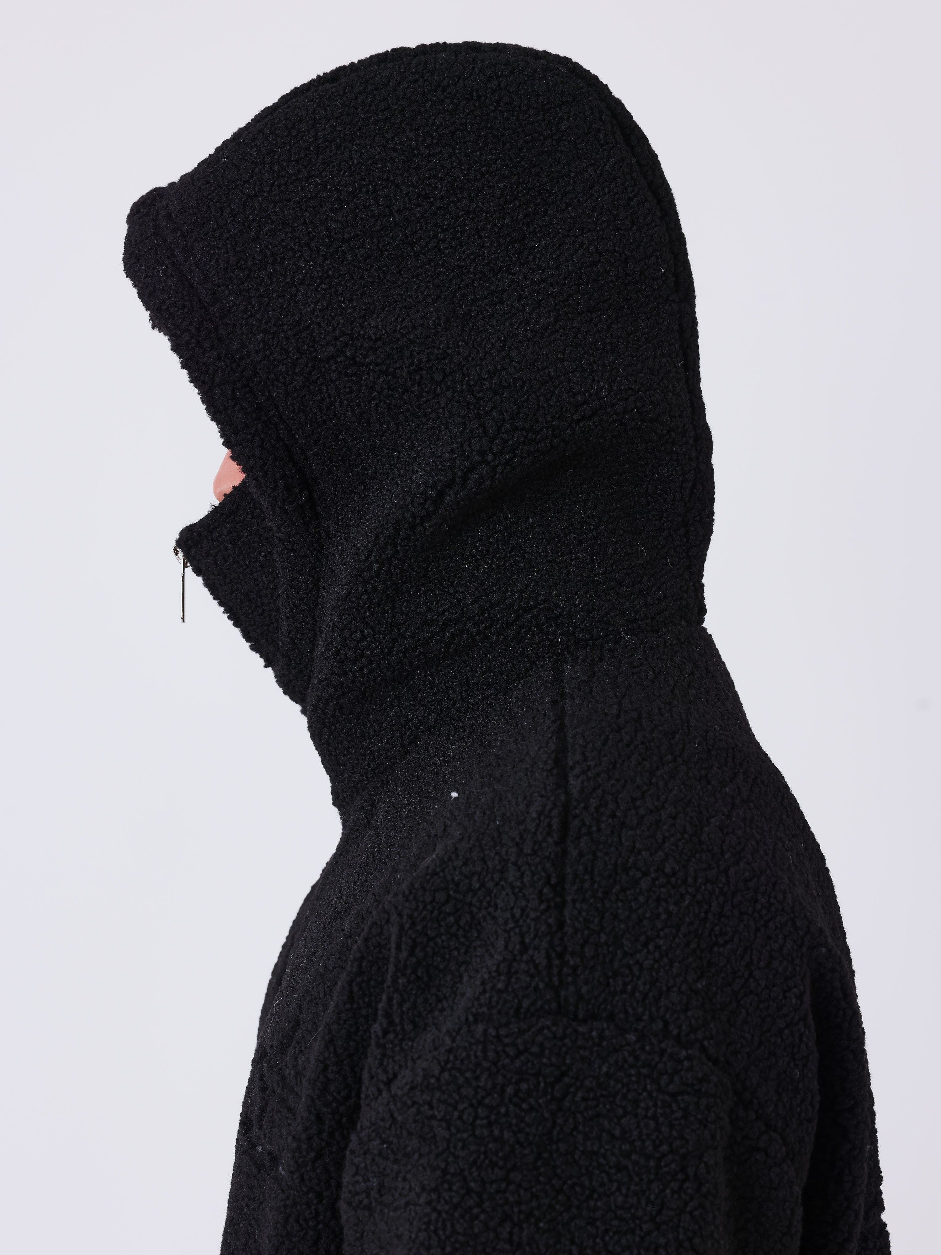 Veste zippée en sherpa à double capuche Mountain-9
