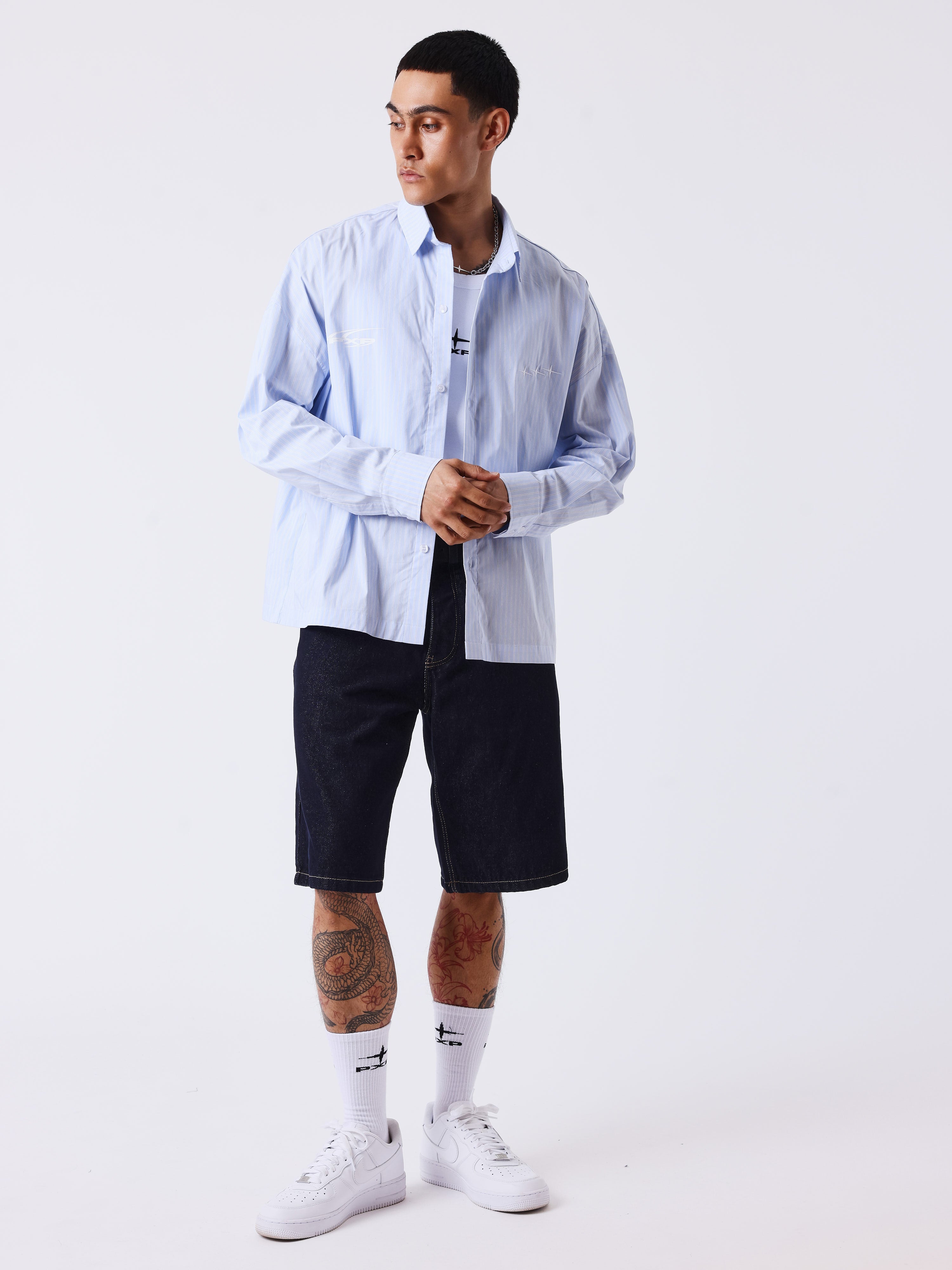 Striped long-sleeve shirt-5