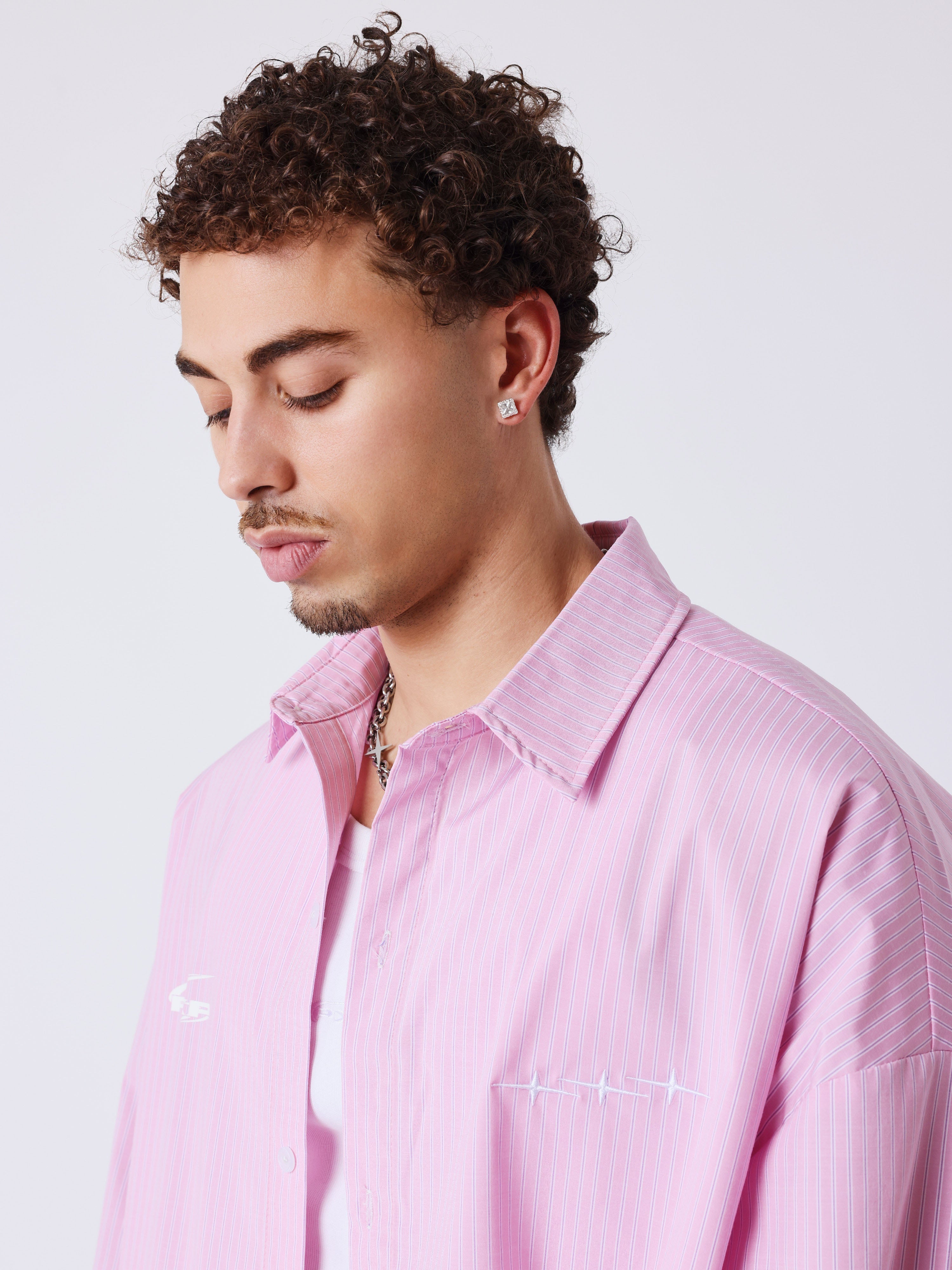 Camicia a righe a maniche lunghe-3