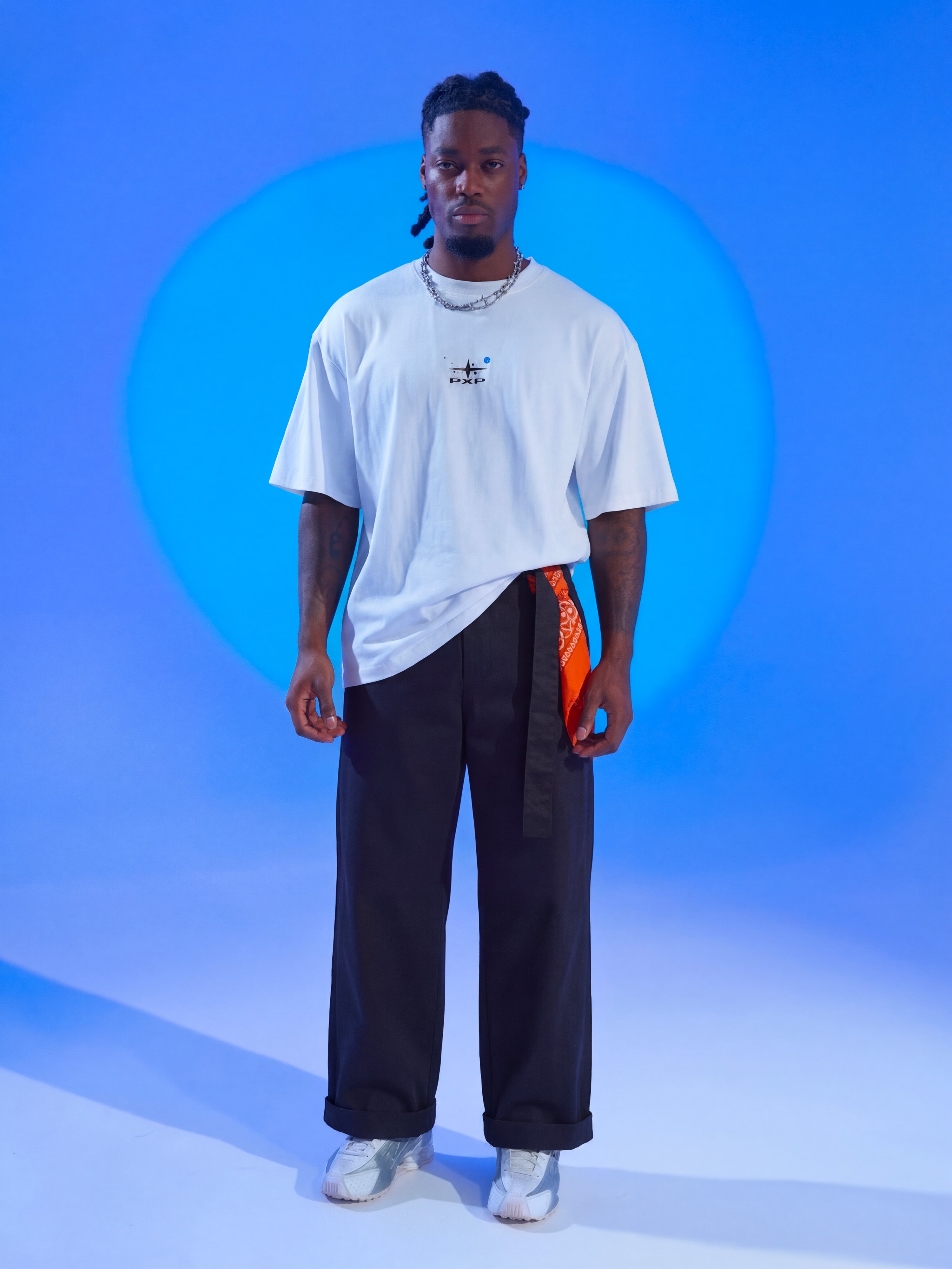 Pantalone con cintura integrata-1
