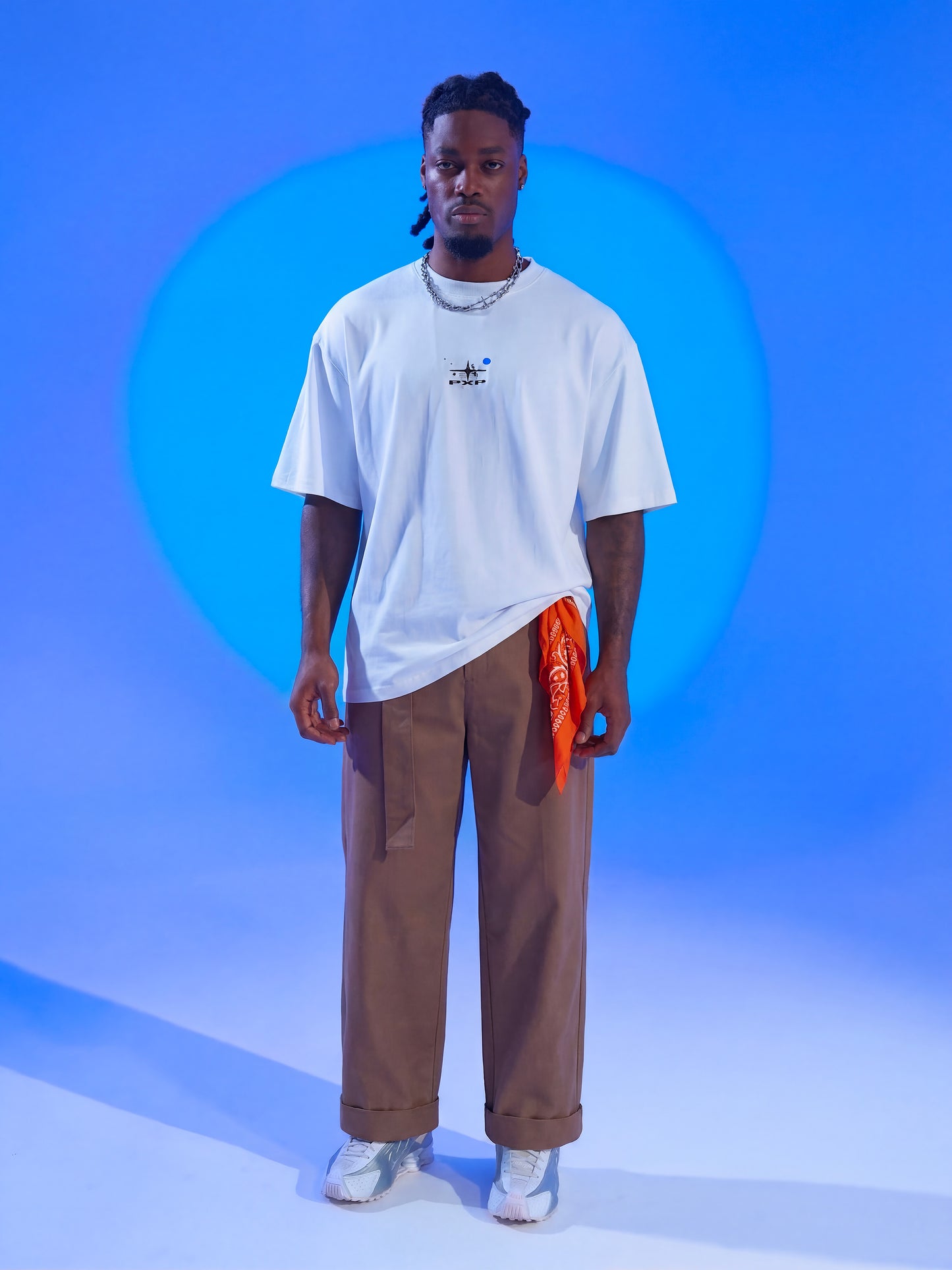 Pantalone con cintura integrata