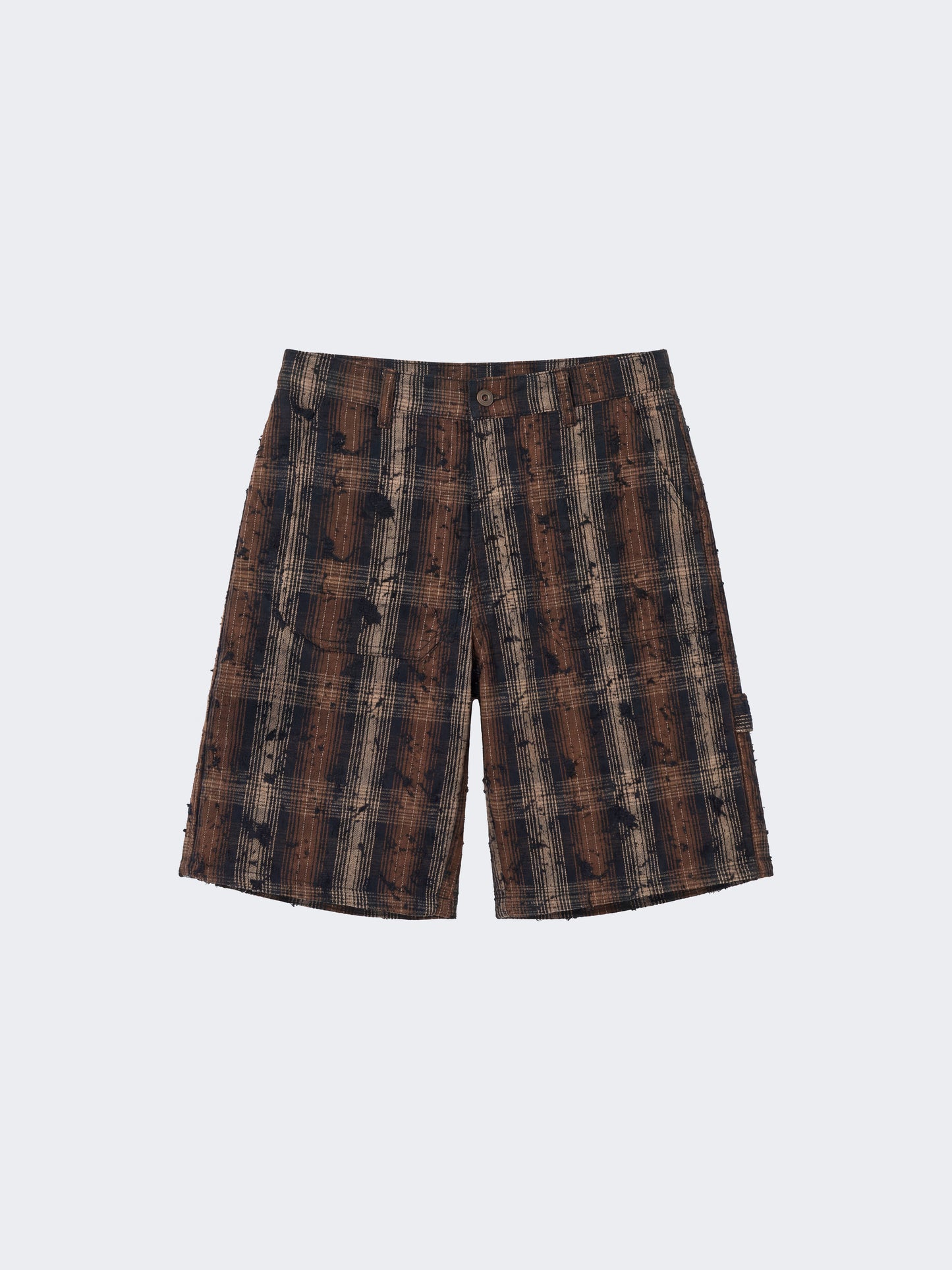 Short cargo Grunge Plaid